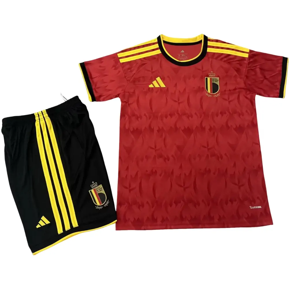 2026 World Cup Belgium Home Kit - Short Sleeve Children's suit Fans Edition