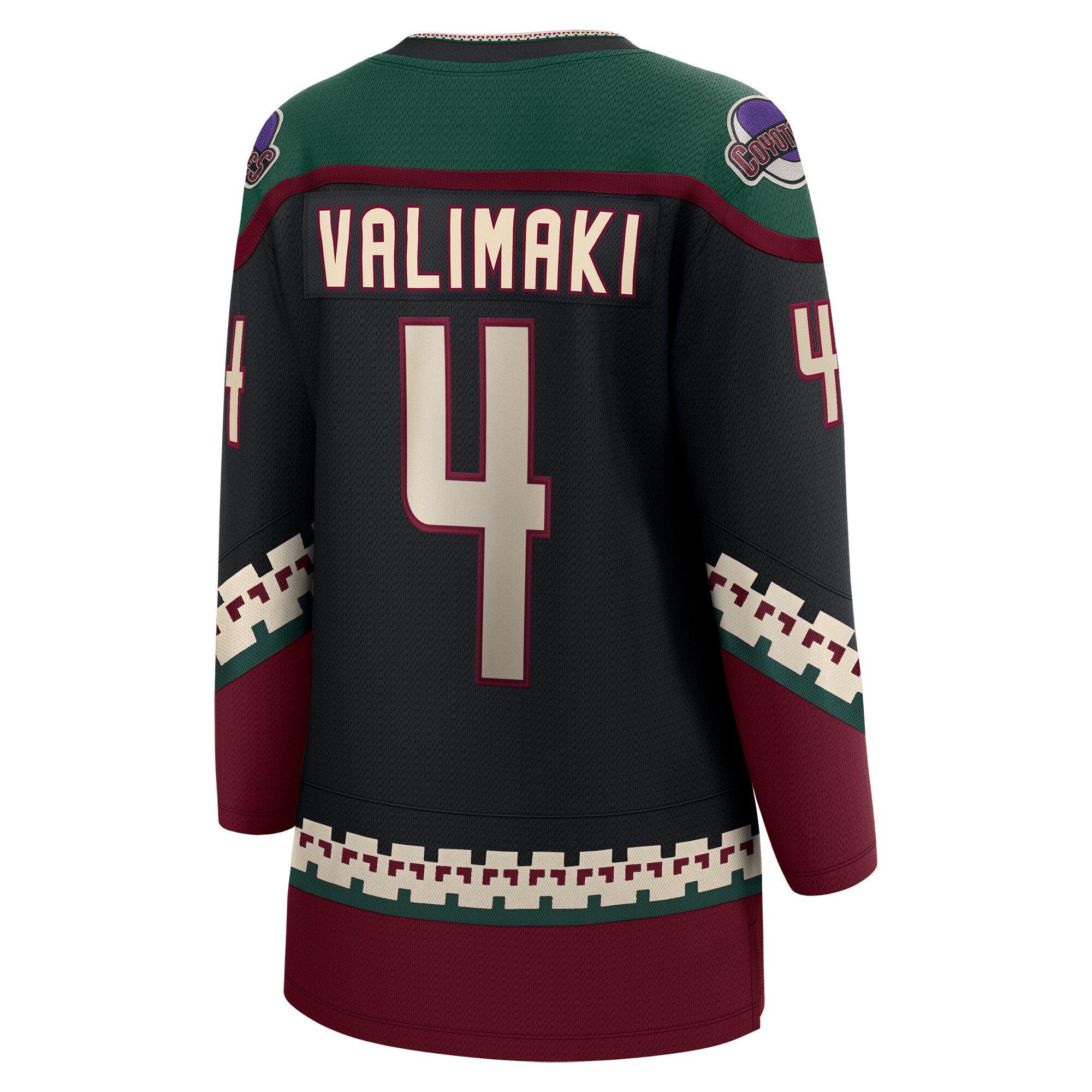 Juuso Valimaki Arizona Coyotes Fanatics Women’s Home Breakaway  Jersey – Black