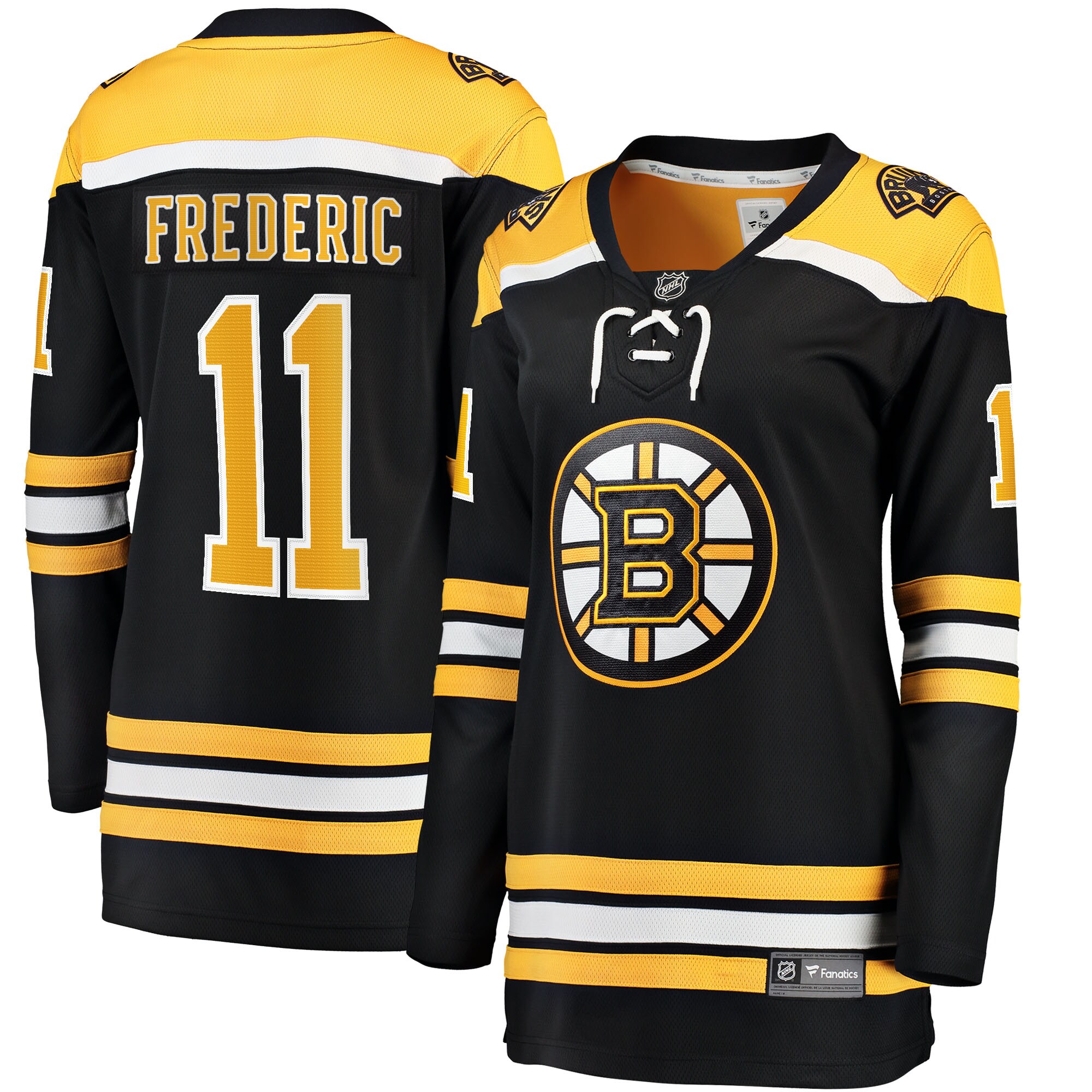 Trent Frederic Boston Bruins Fanatics Women’s Home Breakaway  Jersey – Black