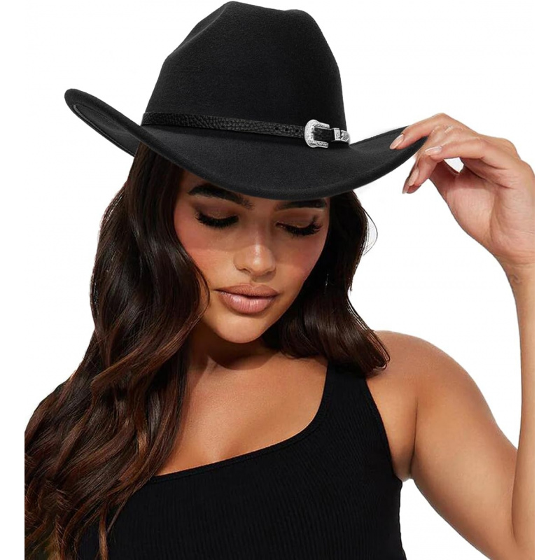 Women's Western Cowboy Hats Studded Pinched