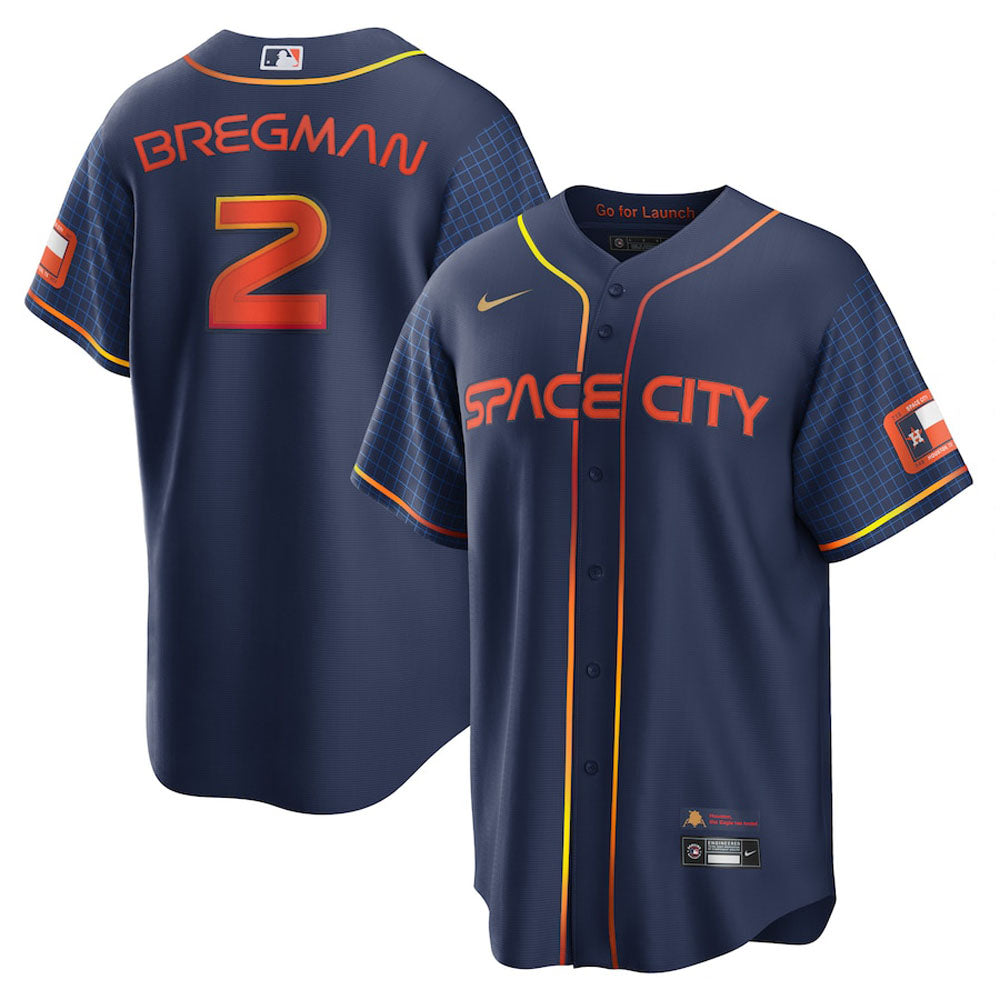 Men's Houston Astros Alex Bregman Space City Connect Replica Jersey - Navy