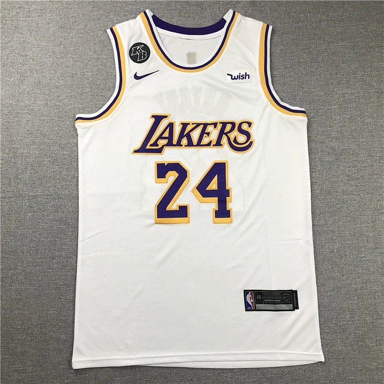 Men's Kobe Bryant Los Angeles Lakers #24 NBA Classics Retro Jersey - White