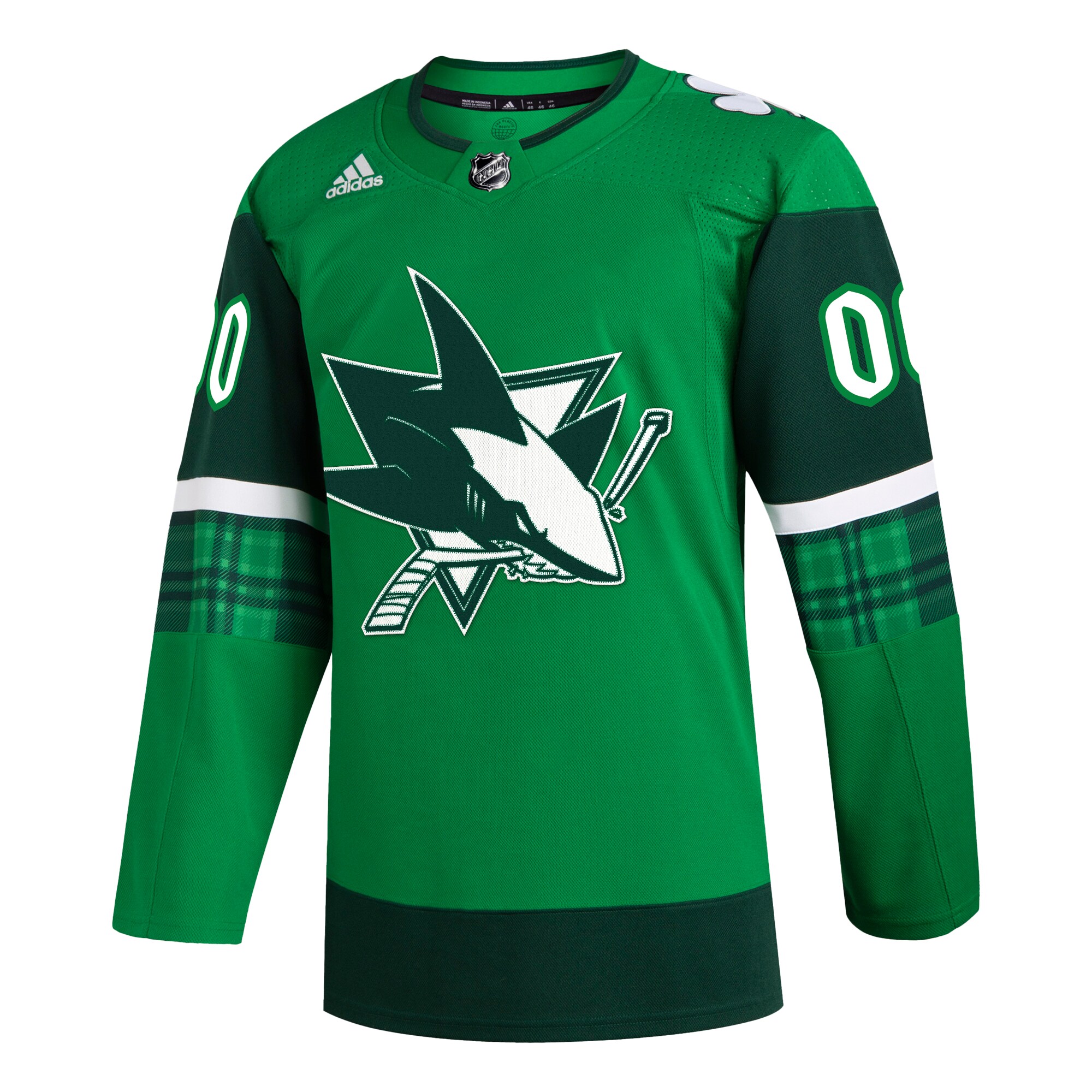 San Jose Sharks  St. Patrick’s Day  Custom Jersey – Kelly Green