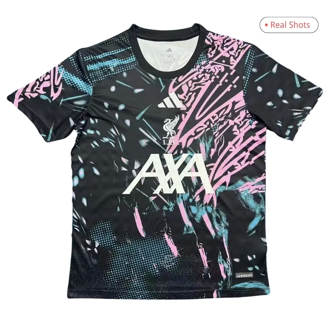 Liverpool Pre-Match Soccer Jersey 2025/26 Black