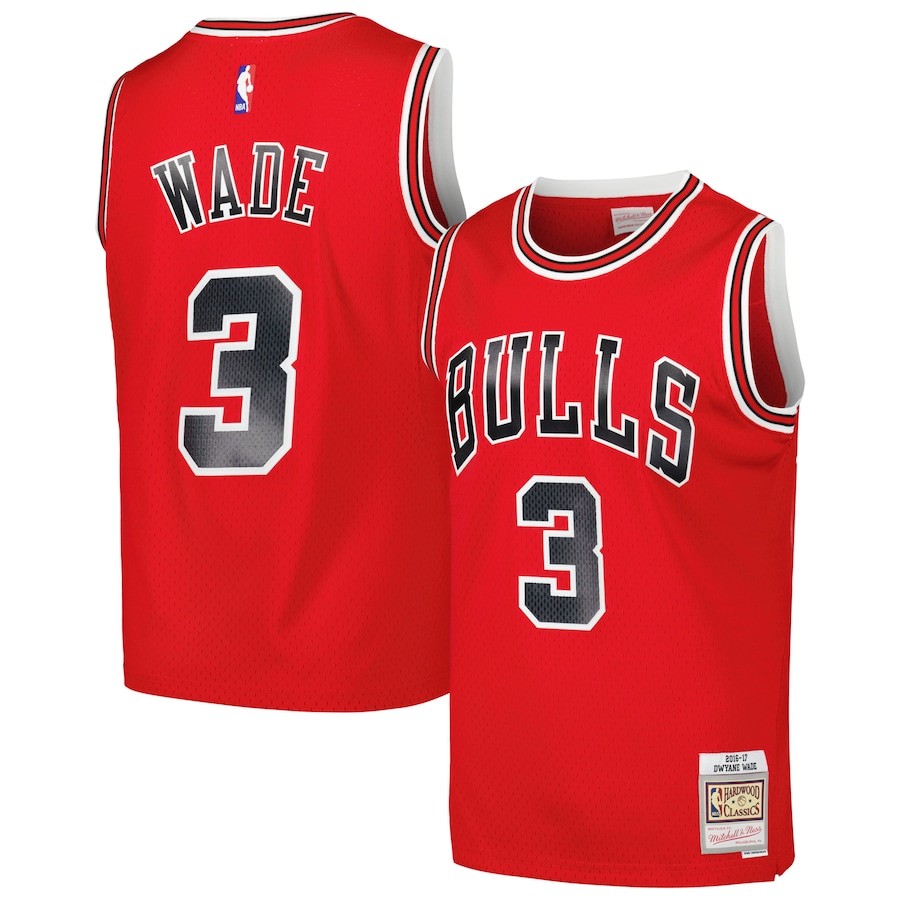 Dwyane Wade Chicago Bulls Mitchell & Ness 2016/17 Hardwood Classics Swingman Jersey - Red
