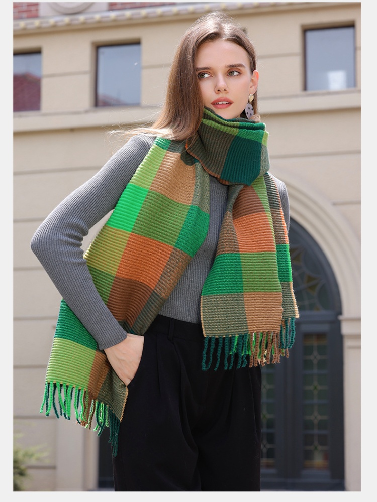 Autumn and winter student scarves thermal shawl for men