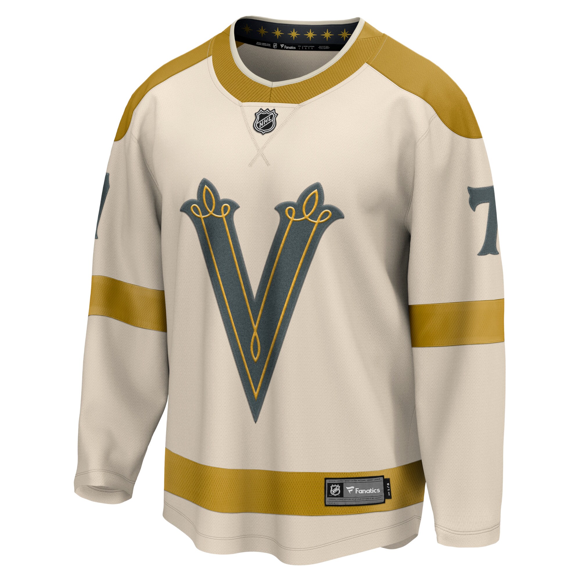 Alex Pietrangelo Vegas Golden Knights Fanatics 2024 NHL Winter Classic Breakaway   Jersey – Cream