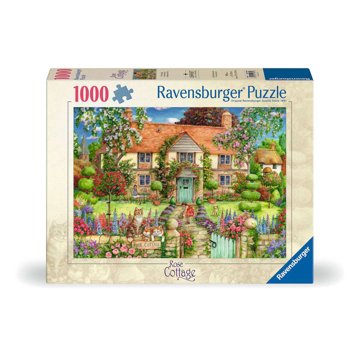 Rose Cottage - 1000 Piece Jigsaw Puzzle (Ravensburger)