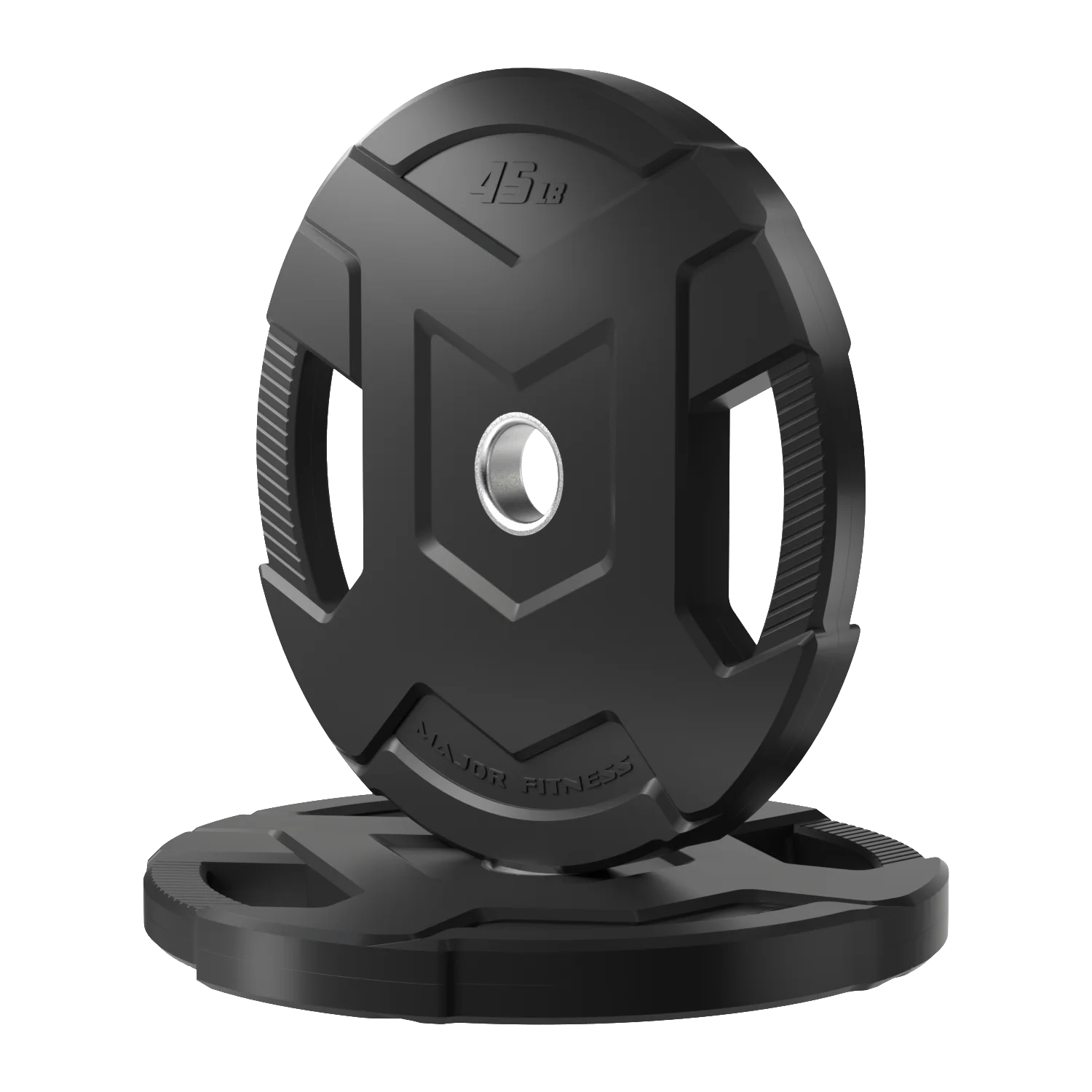 Major Fitness Rubber Coated Olympic Cast Iron Grip Plates