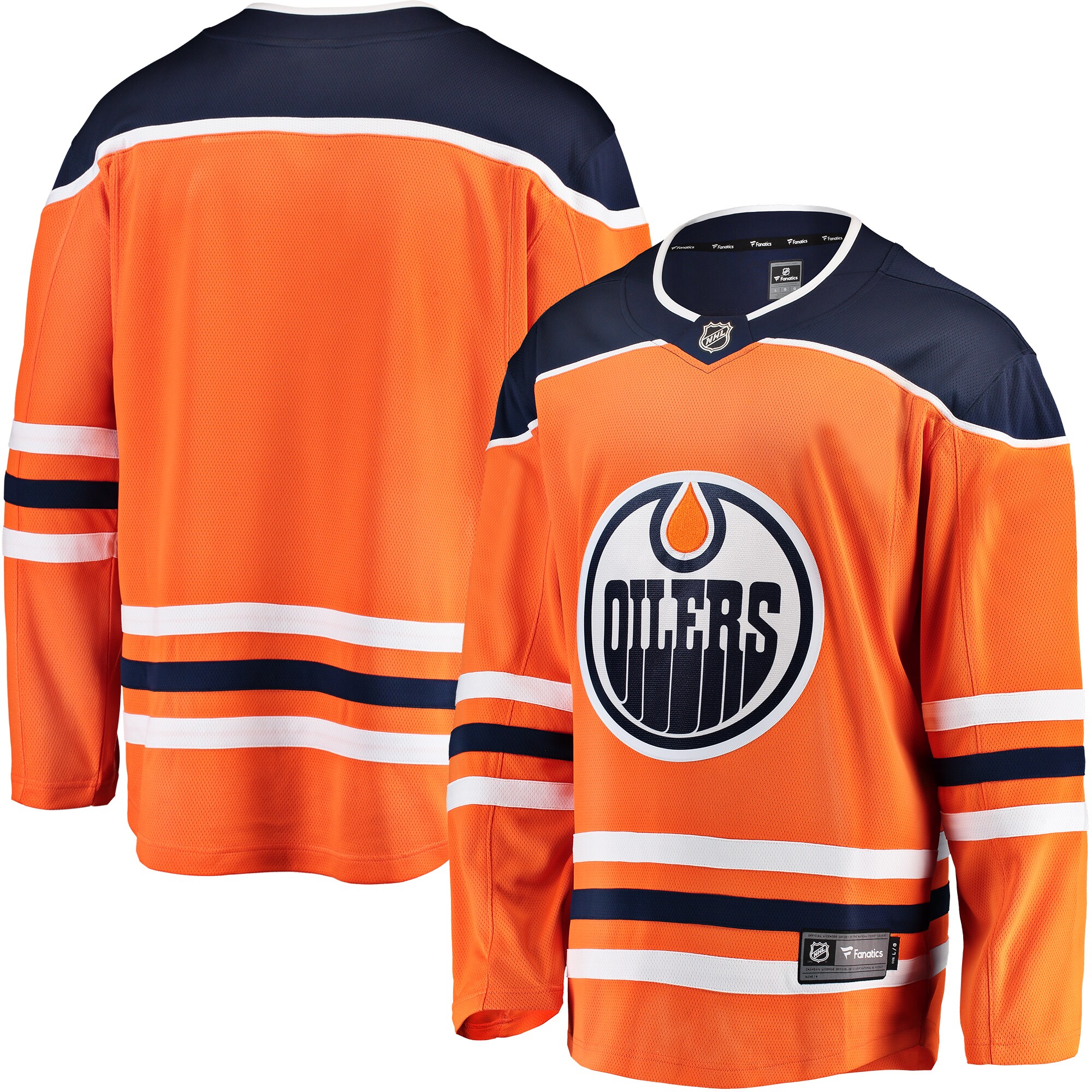 Edmonton Oilers Fanatics Breakaway Home Jersey – Orange