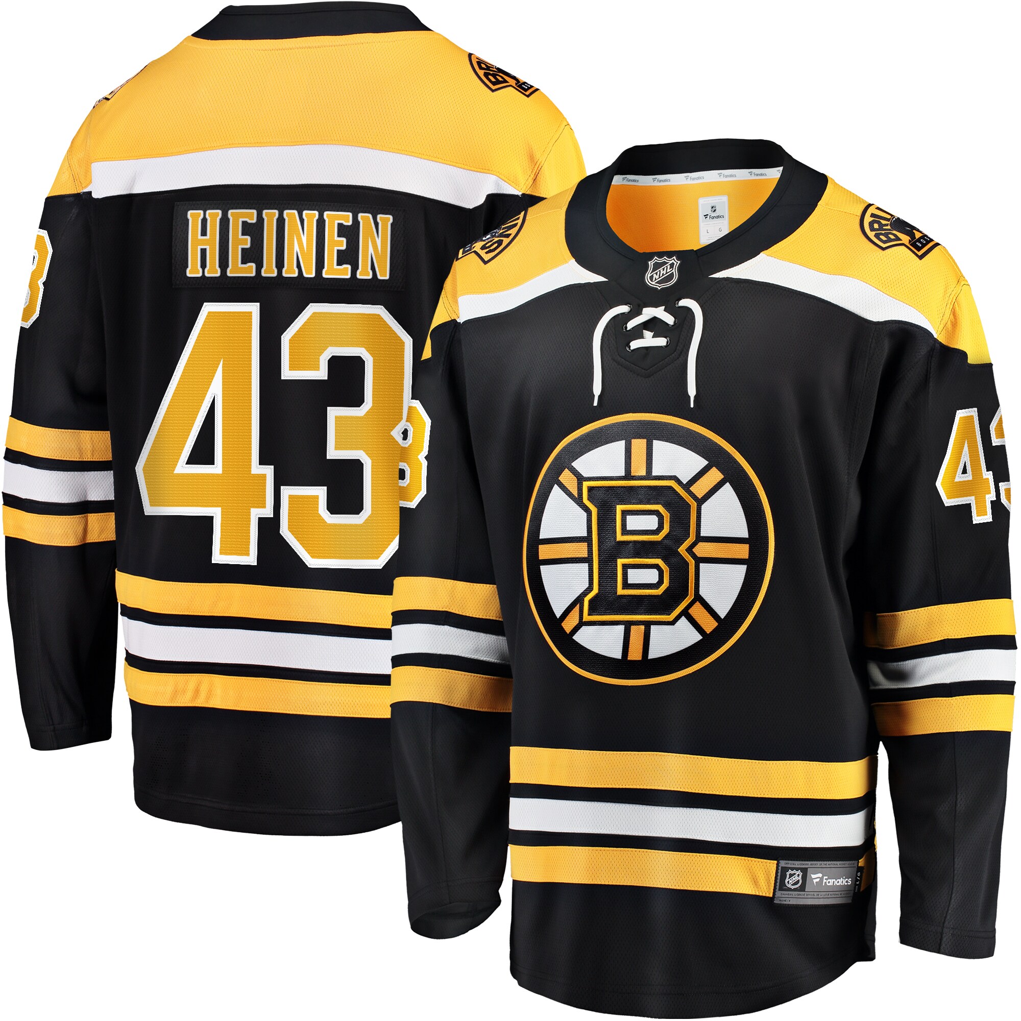 Danton Heinen Boston Bruins Fanatics Home Premier Breakaway  Jersey – Black