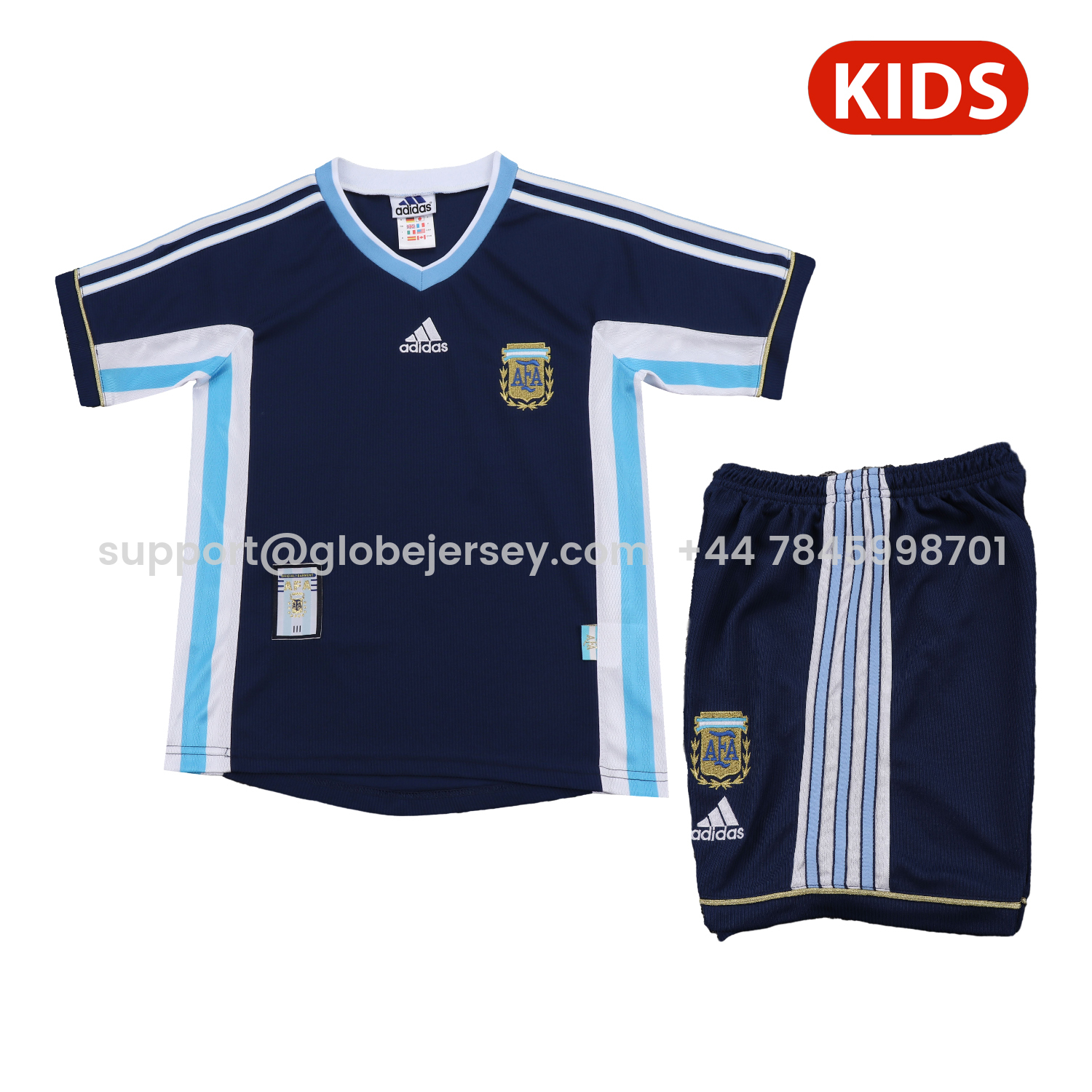 Retro Argentina 1998 Away Kids Kit