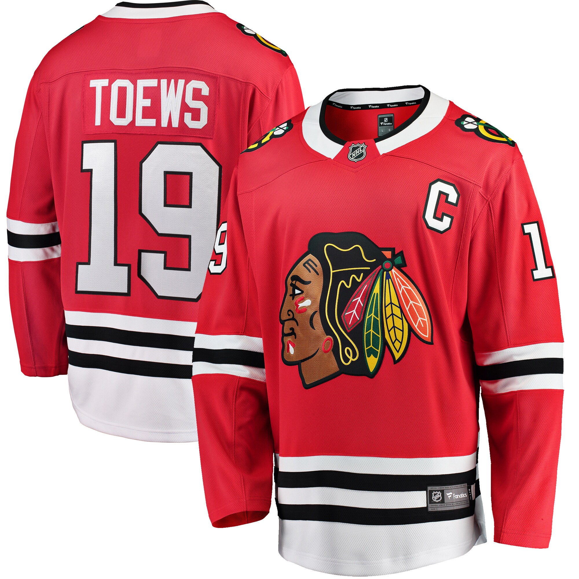 Jonathan Toews Chicago Blackhawks Fanatics Breakaway   Jersey – Red