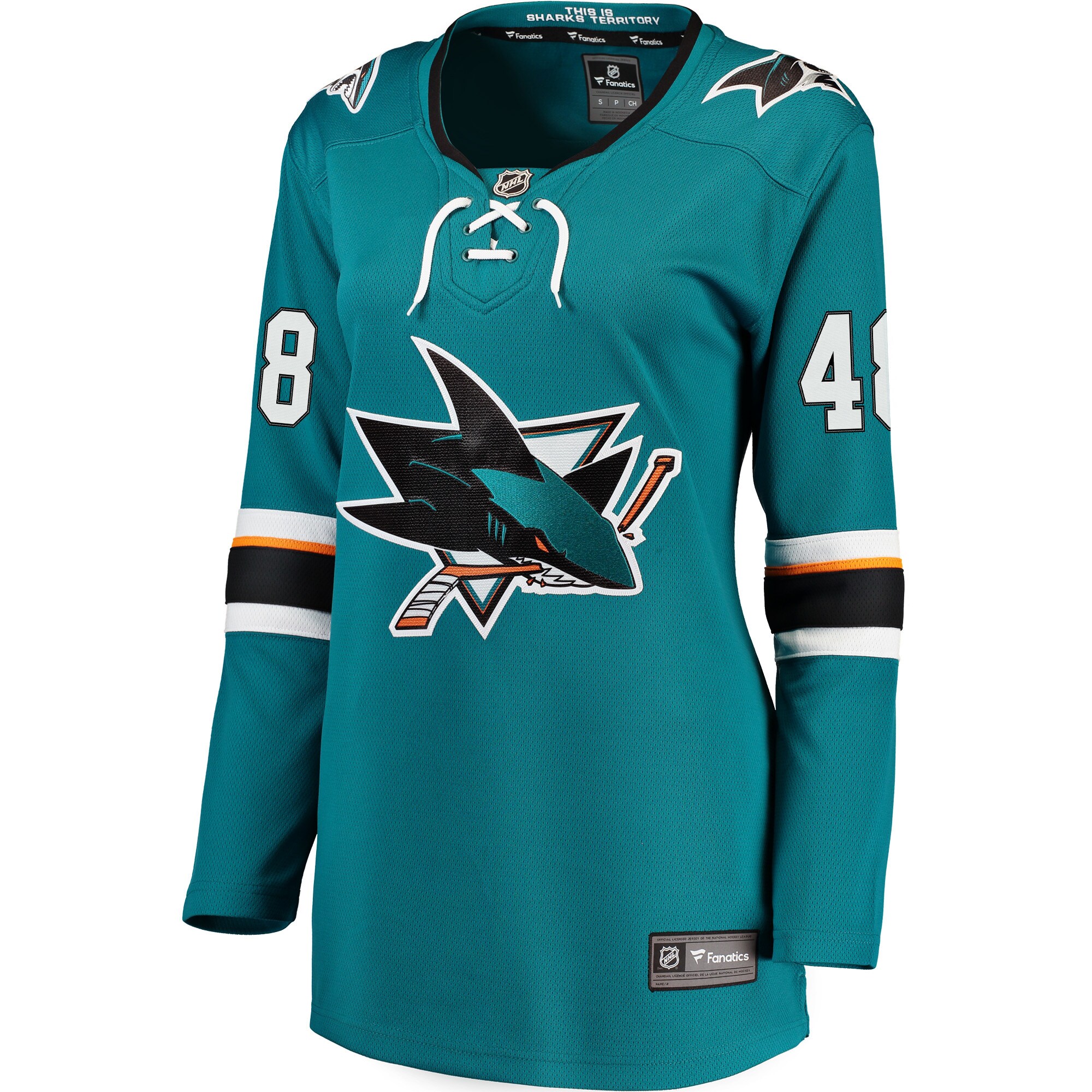 Tomas Hertl San Jose Sharks Fanatics Women’s Home Premier Breakaway   Jersey – Teal