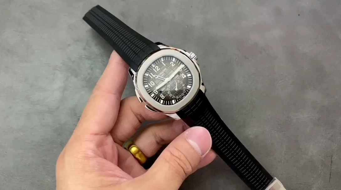 【Super Clone】Replica Patek Philippe Aquanaut 5164A 001 Stainless Steel Dual Time 40mm Mens Watch