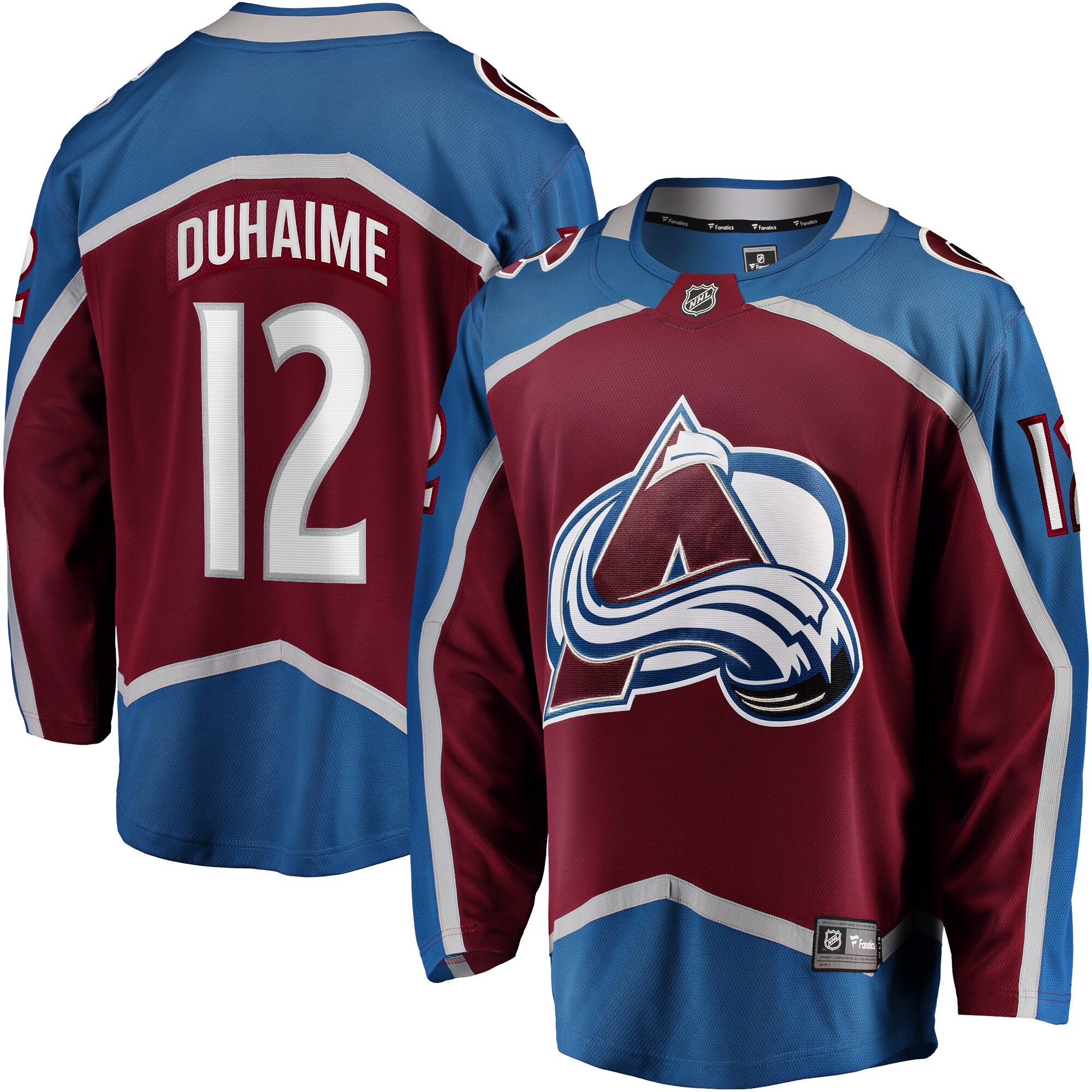 Brandon Duhaime Colorado Avalanche Fanatics Home Premier Breakaway   Jersey – Maroon