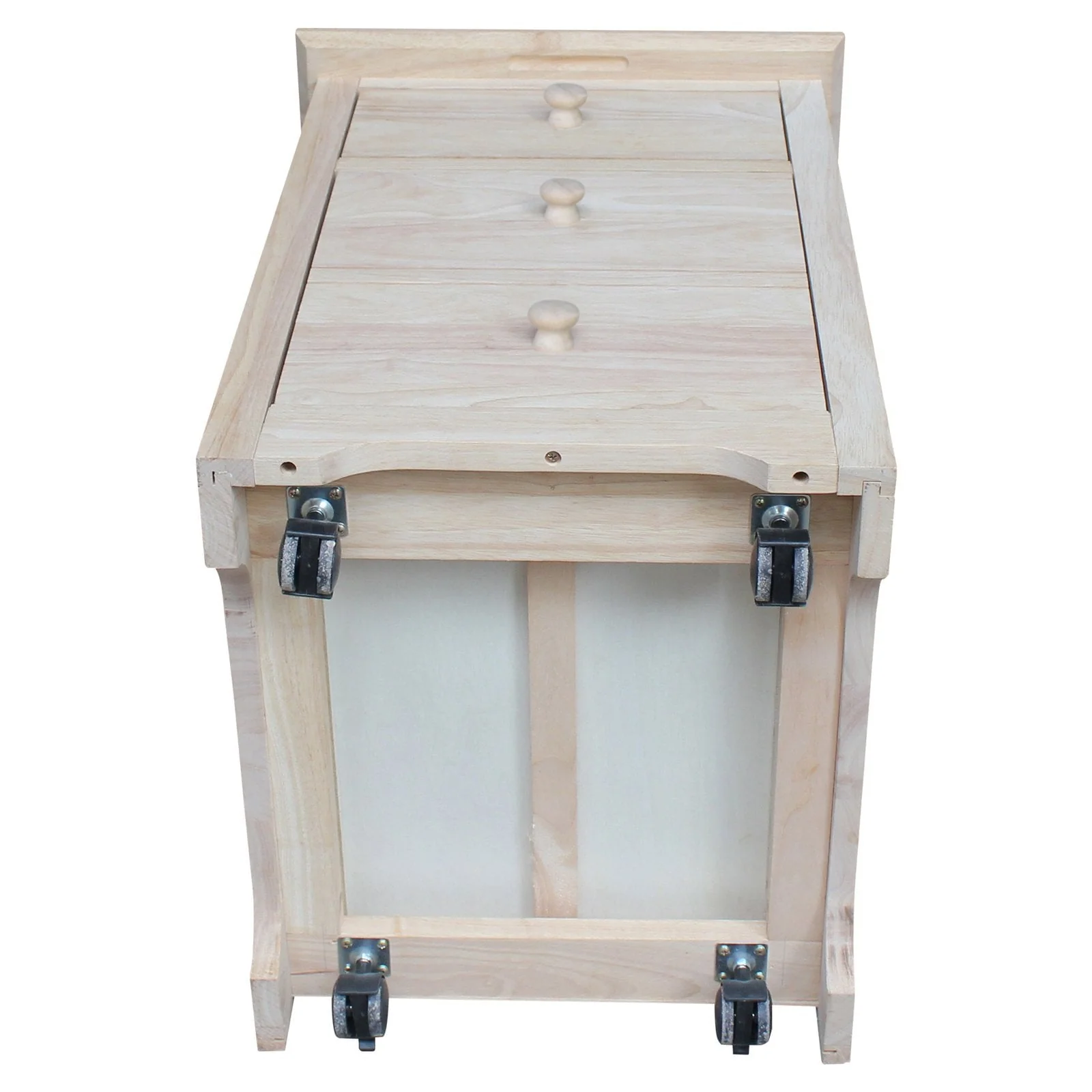 International Concepts 2 Drawer File Cabinet with Wood Hardware