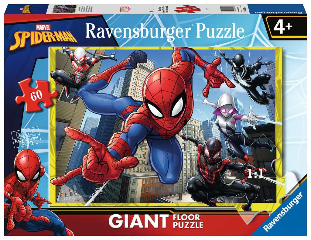 Marvel Spider-Man Giant Floor - 60 Piece Jigsaw Puzzle (Ravensburger)