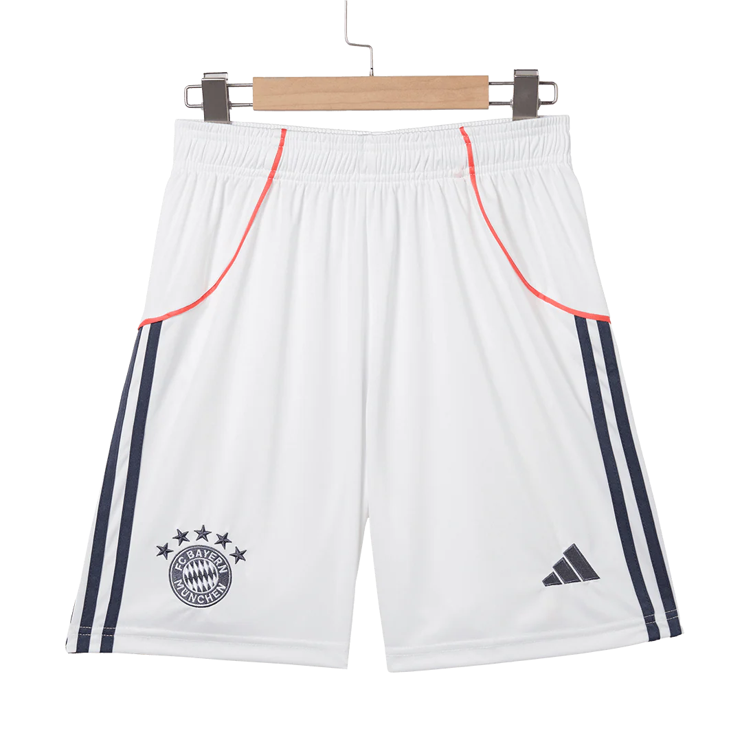 Bayern Munich Away Soccer Shorts 2025/26 White