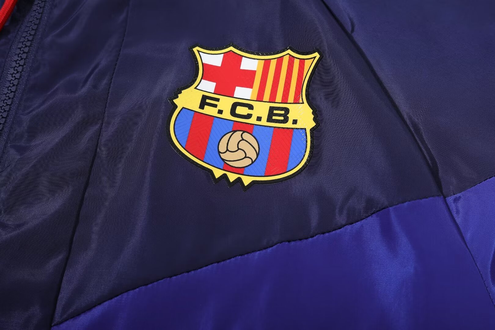 2023/24 Barcelona blue hooded windbreaker 1:1 Thai quality