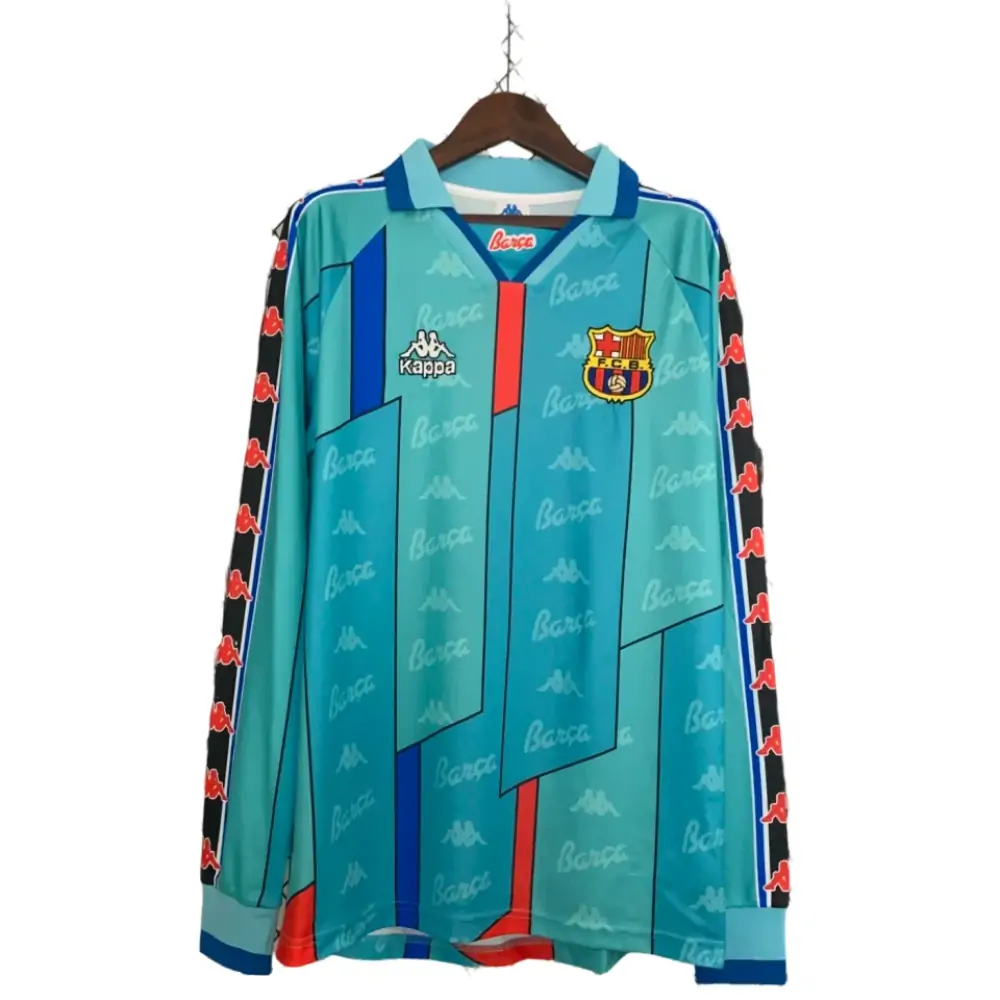 1996/97 Barcelona Away Long Sleeve Retro Shirt
