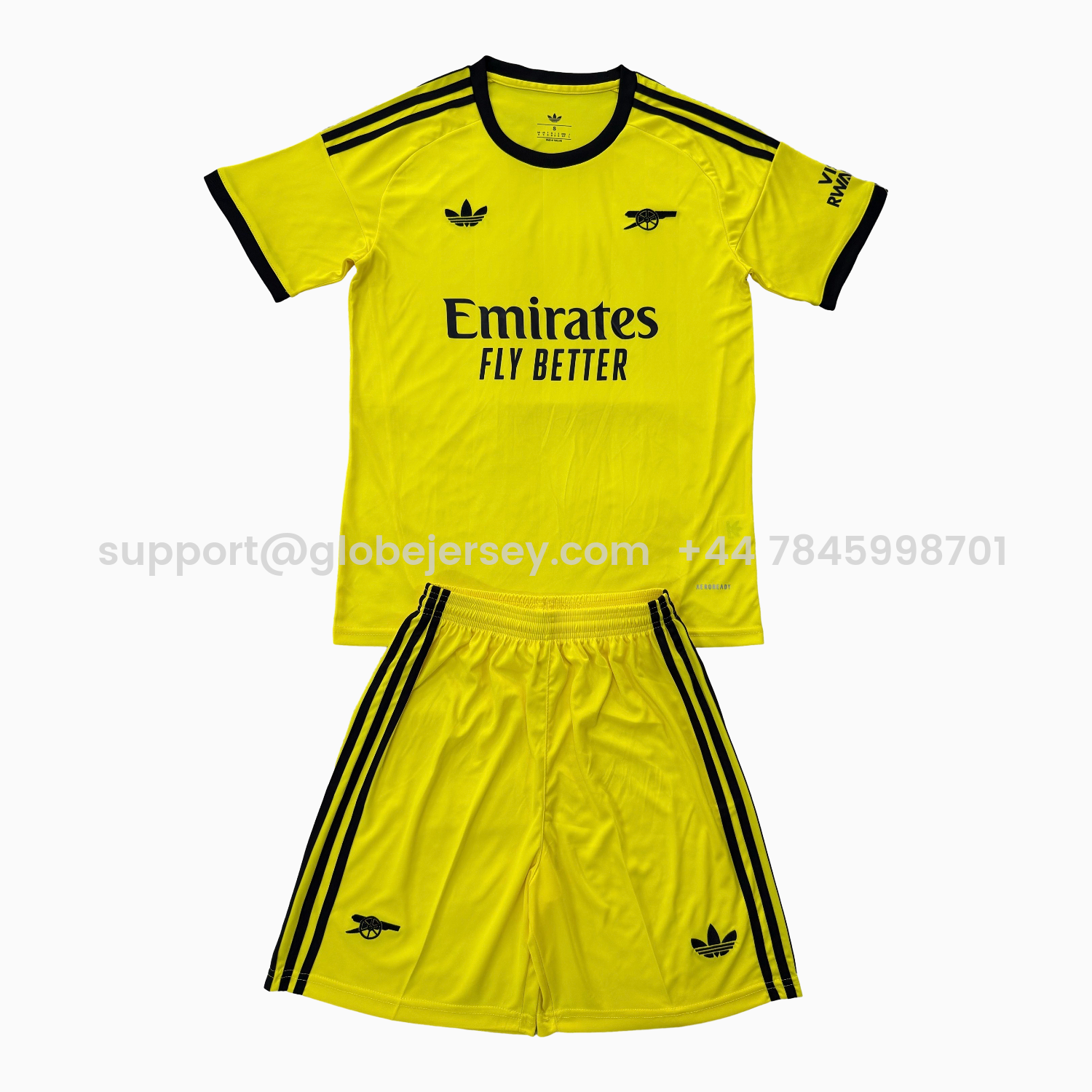 Arsenal 25-26 Yellow Goalkeeper Men's Adult Jersey Set - Fans Version