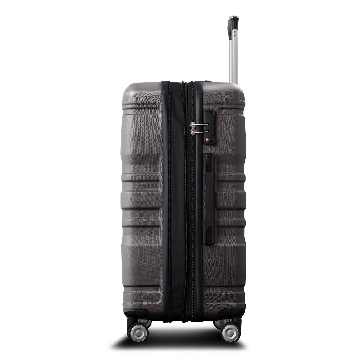Luggage Sets New Model Expandable ABS Hardshell 3pcs Clearance Luggage Hardside Lightweight Durable Suitcase sets Spinner Wheels Suitcase with TSA Lock 20''24''28''(blue and brown)