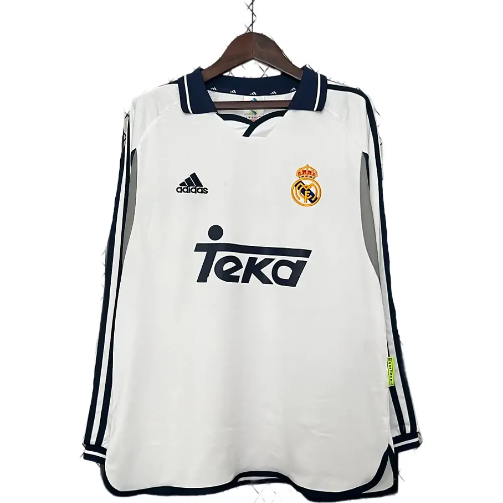 2000/01 Real Madrid Home Retro Long Sleeve Jersey