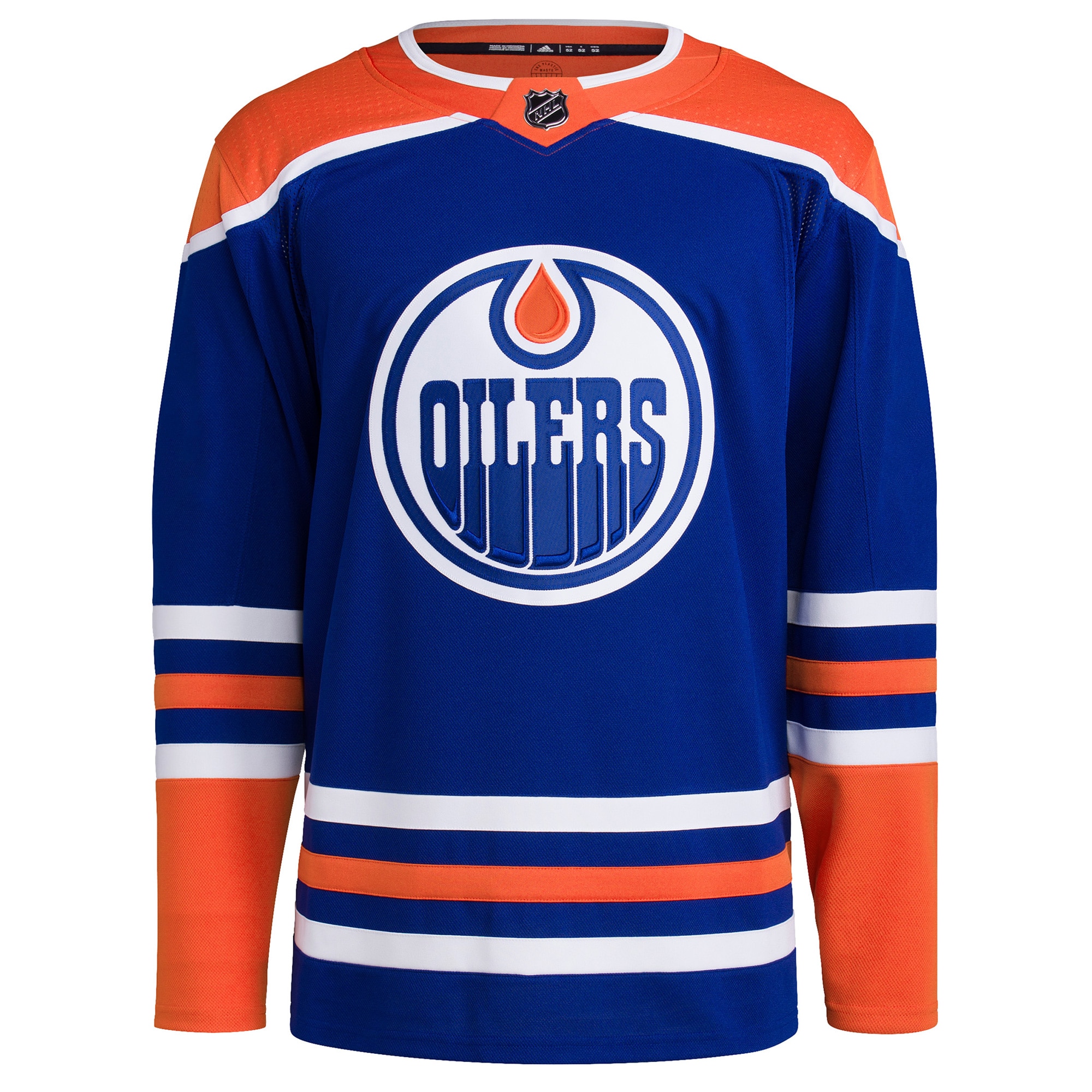Edmonton Oilers  Home Primegreen  Blank Jersey – Royal