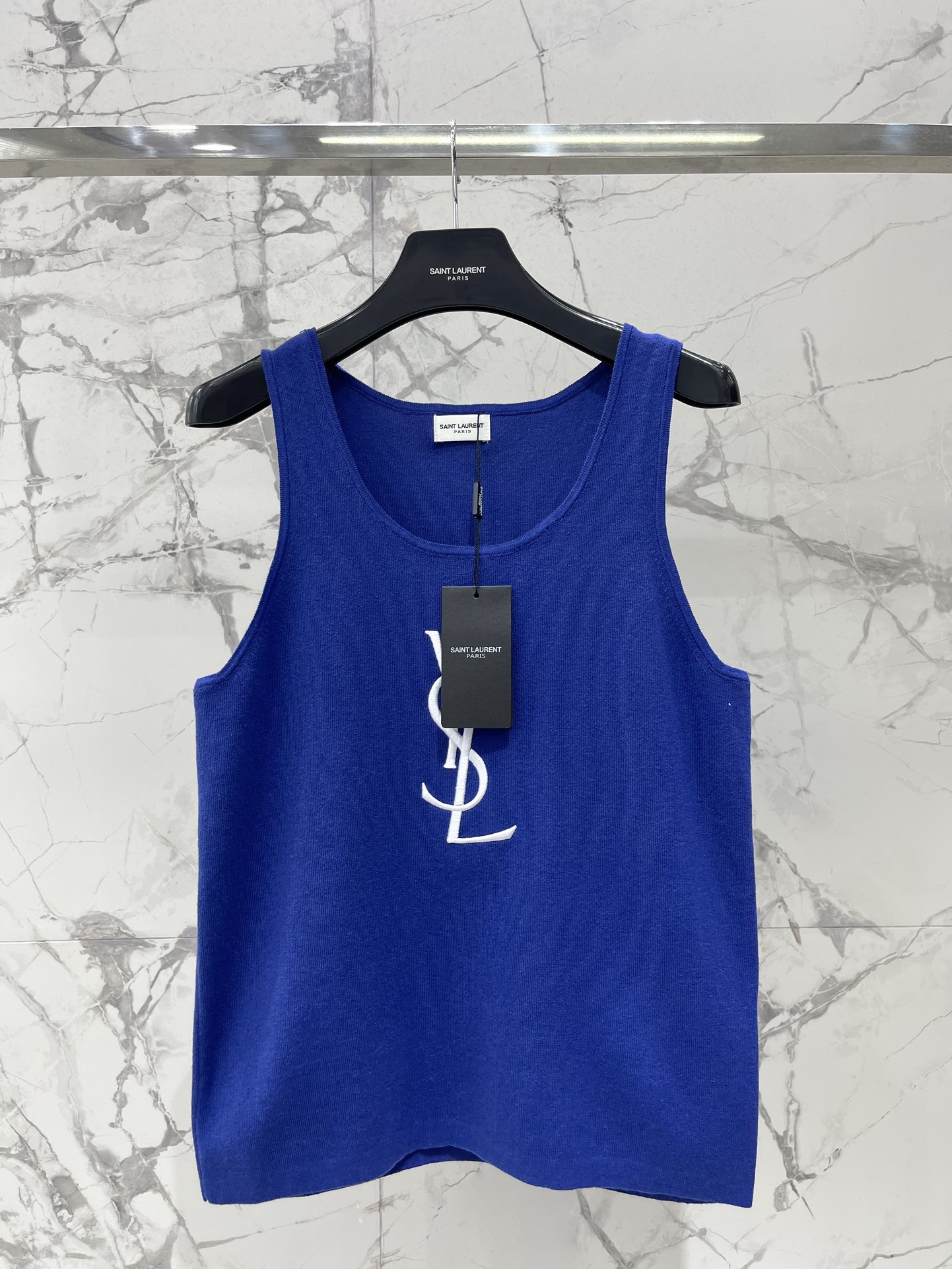 Letter embroidered vest