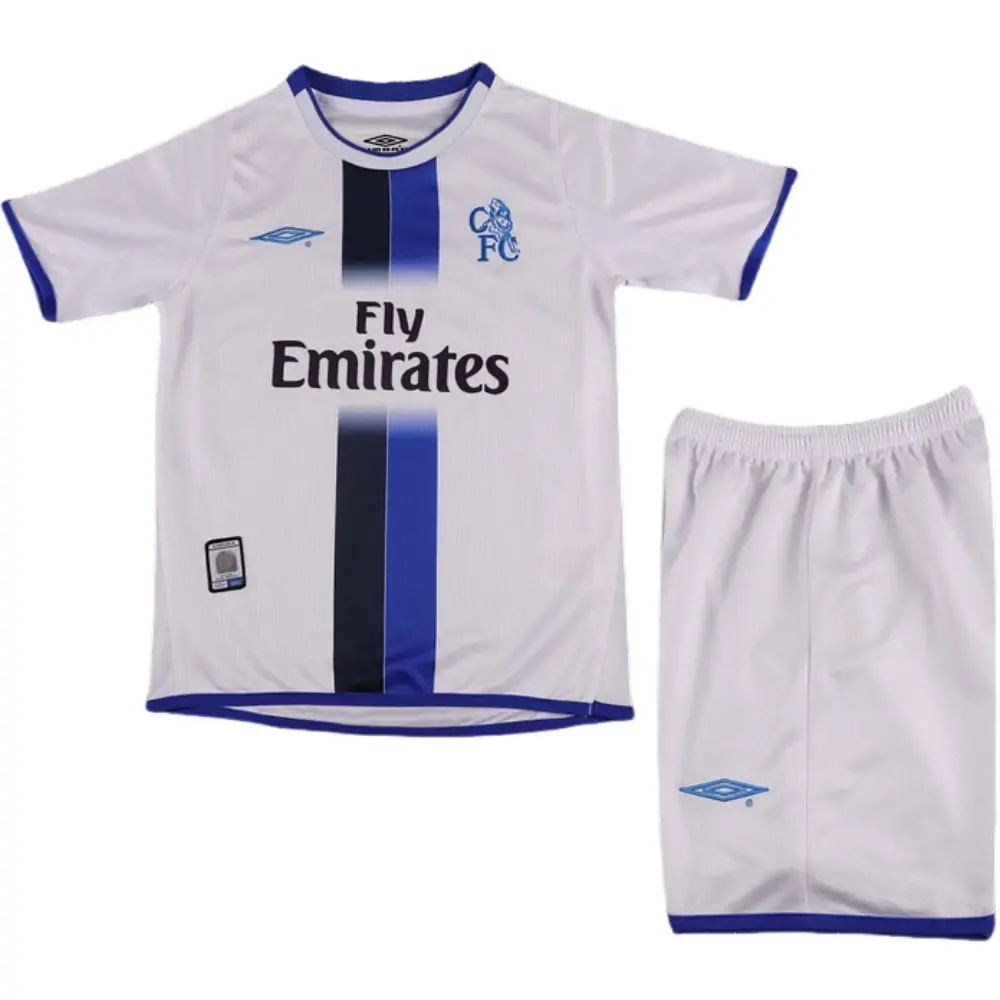 2003 Chelsea Away Retro Children's Jersey Set - Fans Edition