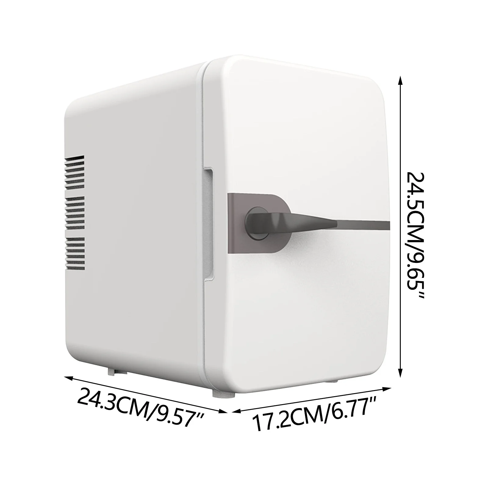 Mini Fridge, Portable Small Refrigerator 6L Cooler Compact Fridge for SkinCare, Food and Drinks, Small Fridge for Bedroom, Dorm, Car, Office Desk