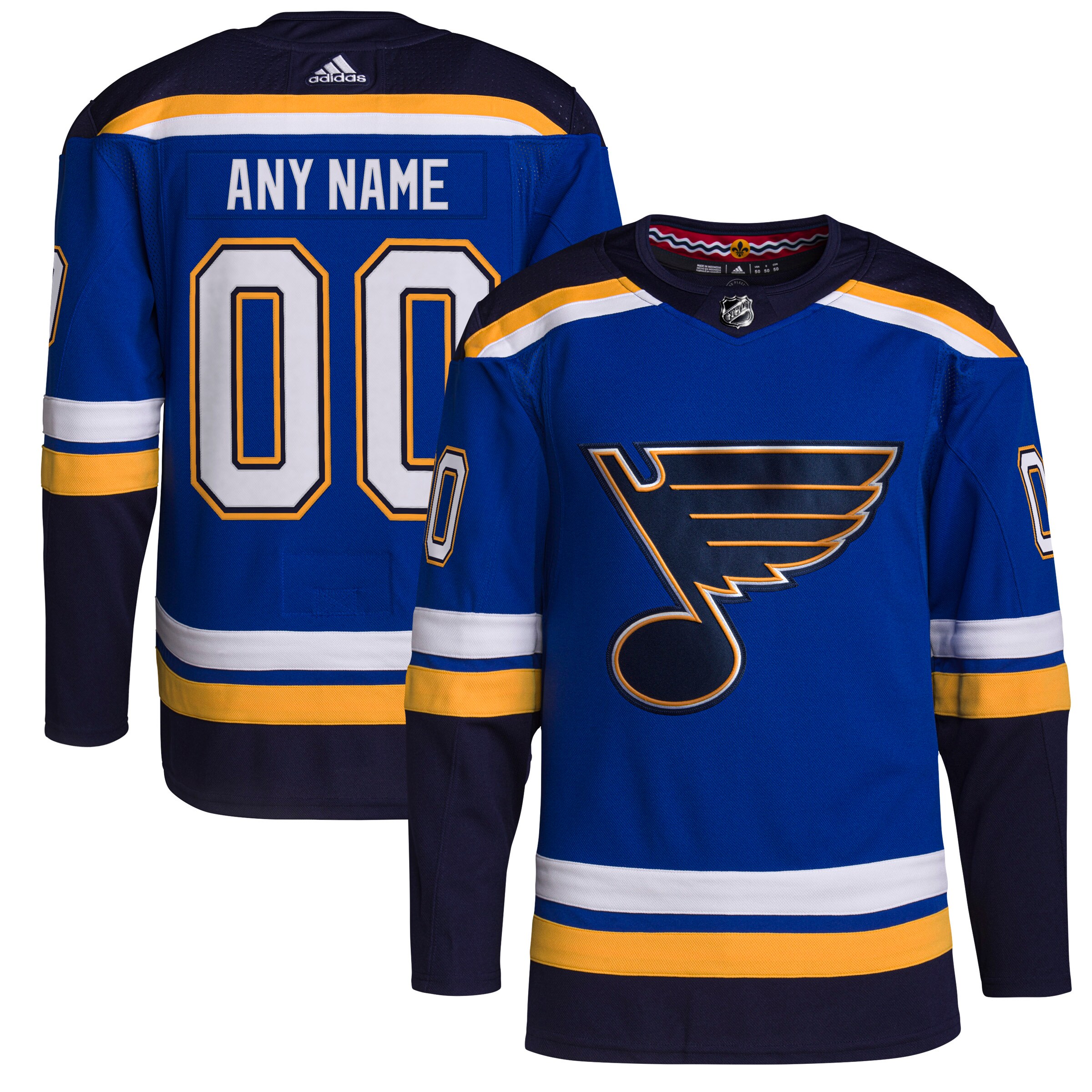 St. Louis Blues   Home  Primegreen  Custom Jersey – Royal