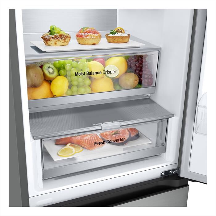 LG - Frigorifero combinato GBV5240DPY Classe D 387L-Argento