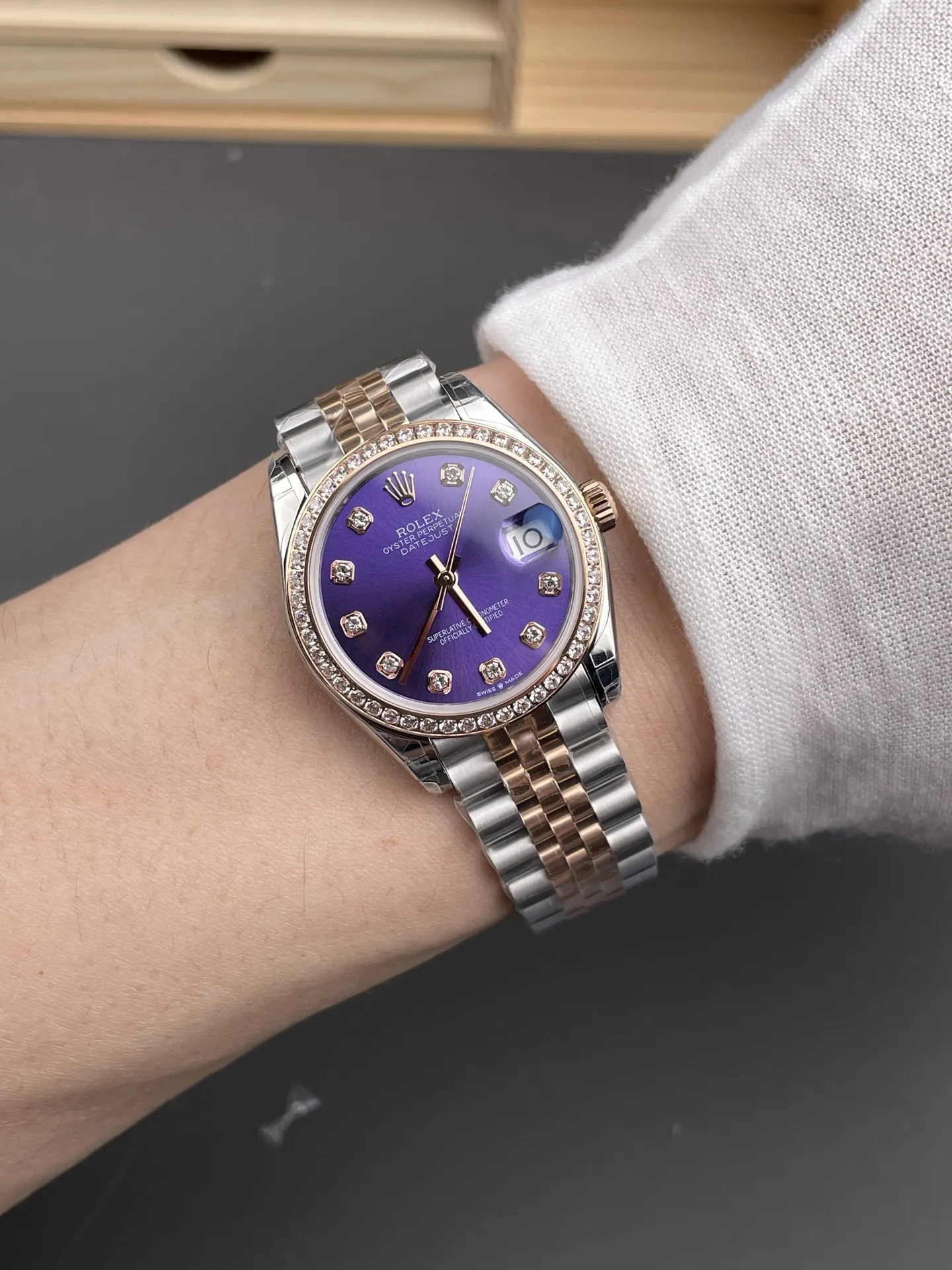 Rolex Datejust Rose Gold Ladies 31mm