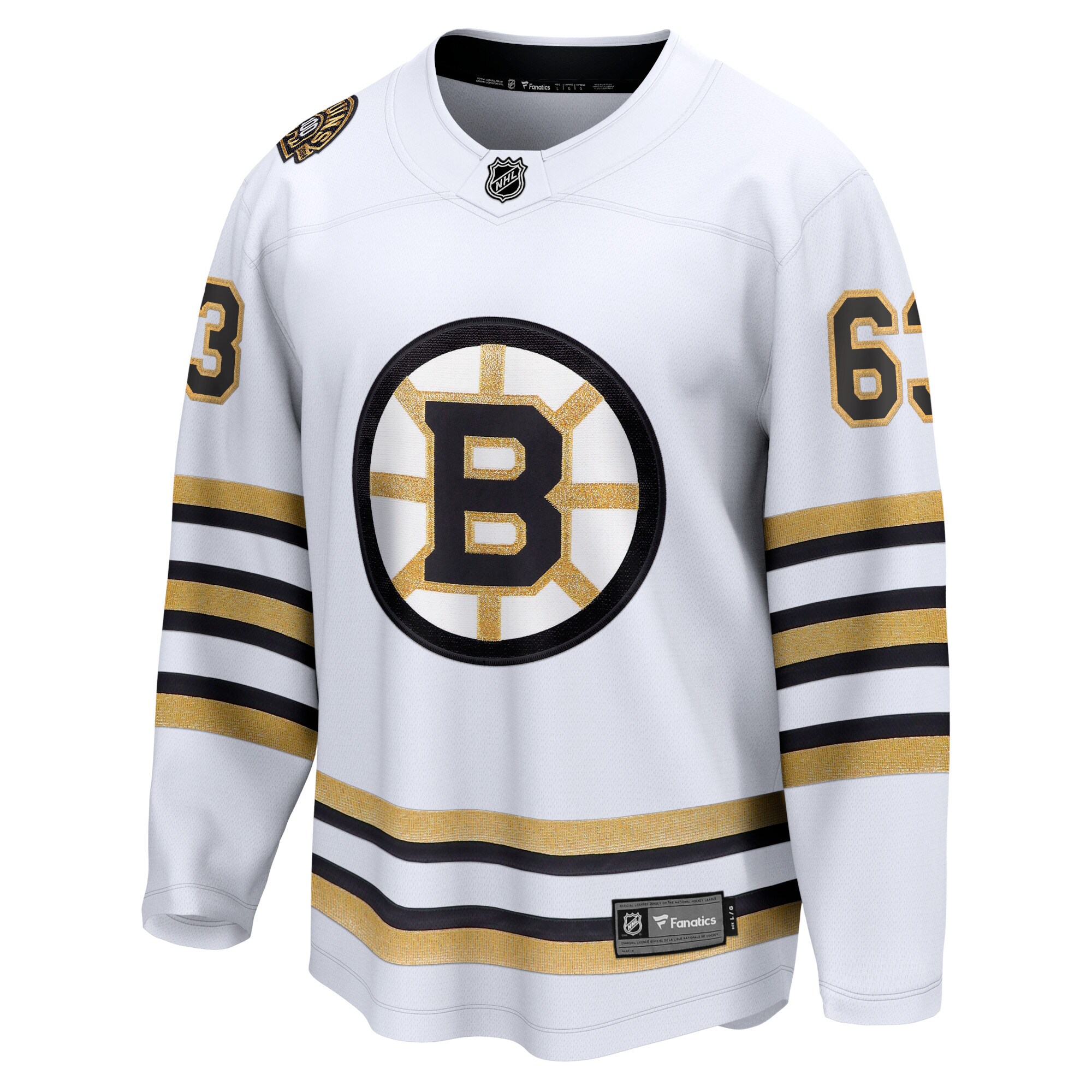 Brad Marchand Boston Bruins Fanatics 100th Anniversary Premier Breakaway  Jersey – White