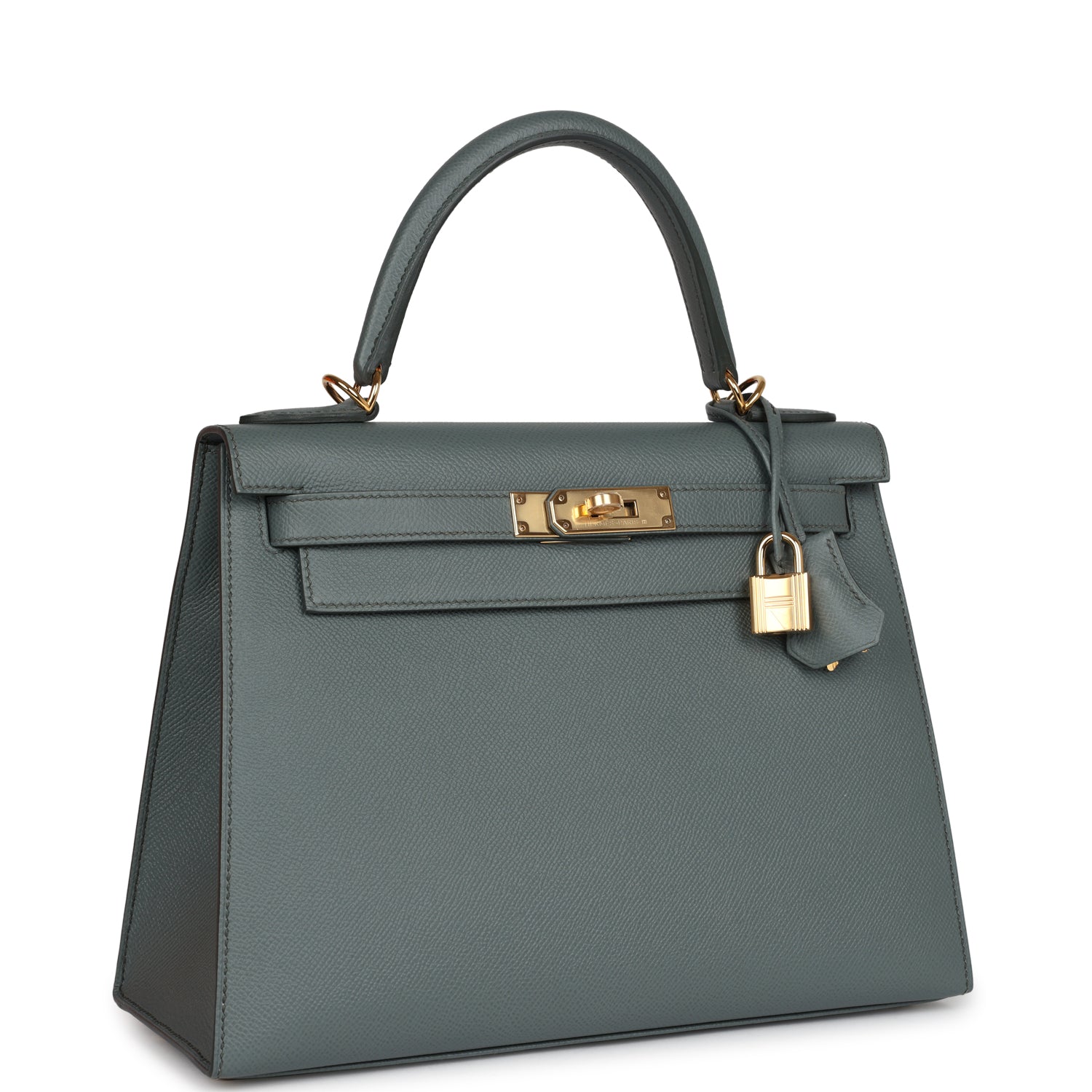 Kelly Sellier 28 Vert Amande Epsom Gold Hardware