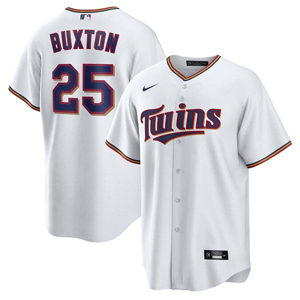 Mens Minnesota Twins Byron Buxton Cool Base Replica Jersey White