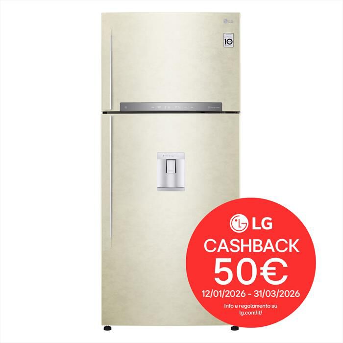 LG - Frigorifero 2 porte GTF744SEPED Classe E 509L-Beige