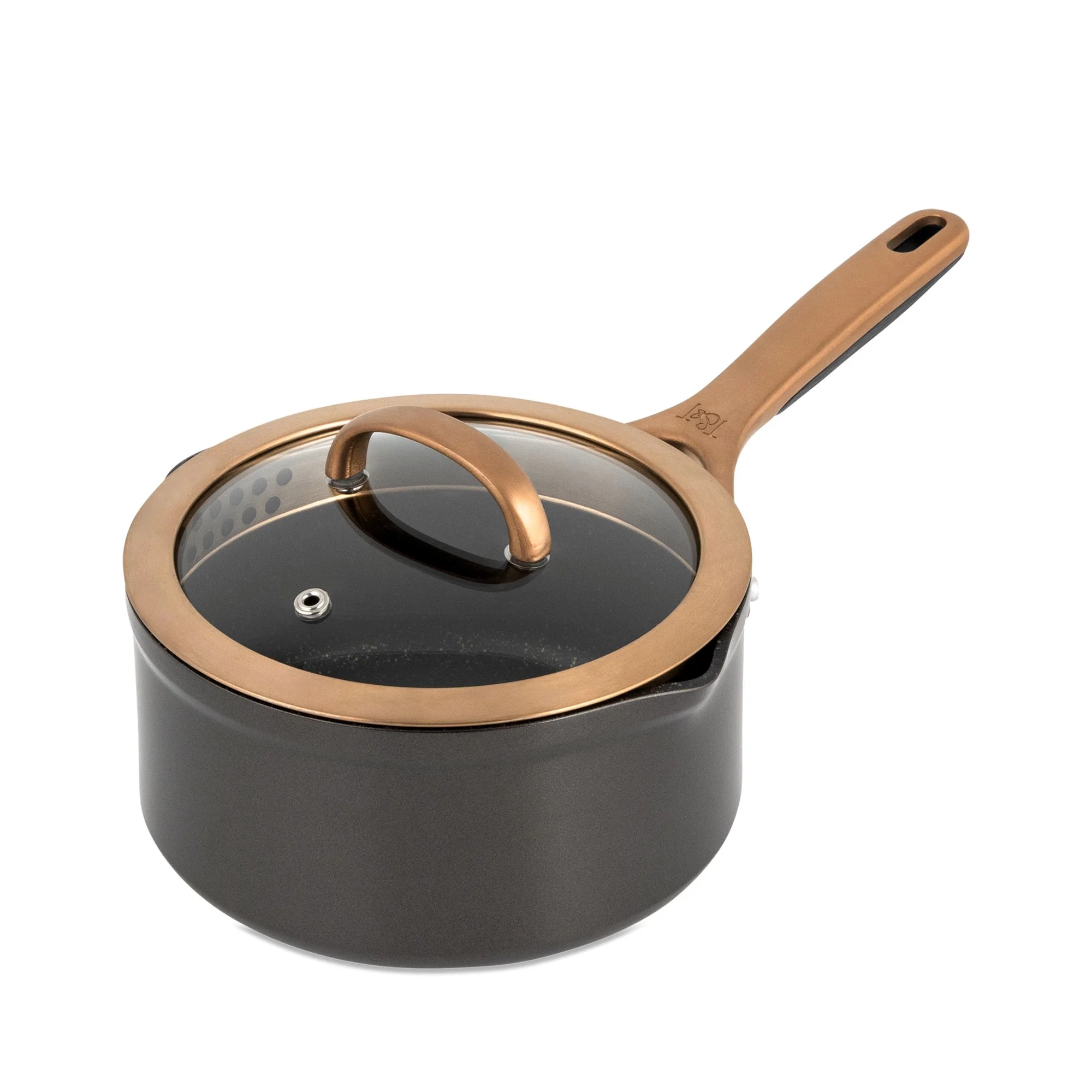 Thyme & Table Supreme 12-Piece Non-Stick Cookware Set, Pots and Pans Set- Bronze