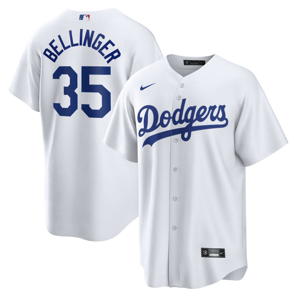 Men's Los Angeles Dodgers Cody Bellinger Home Player Name Jersey - White
