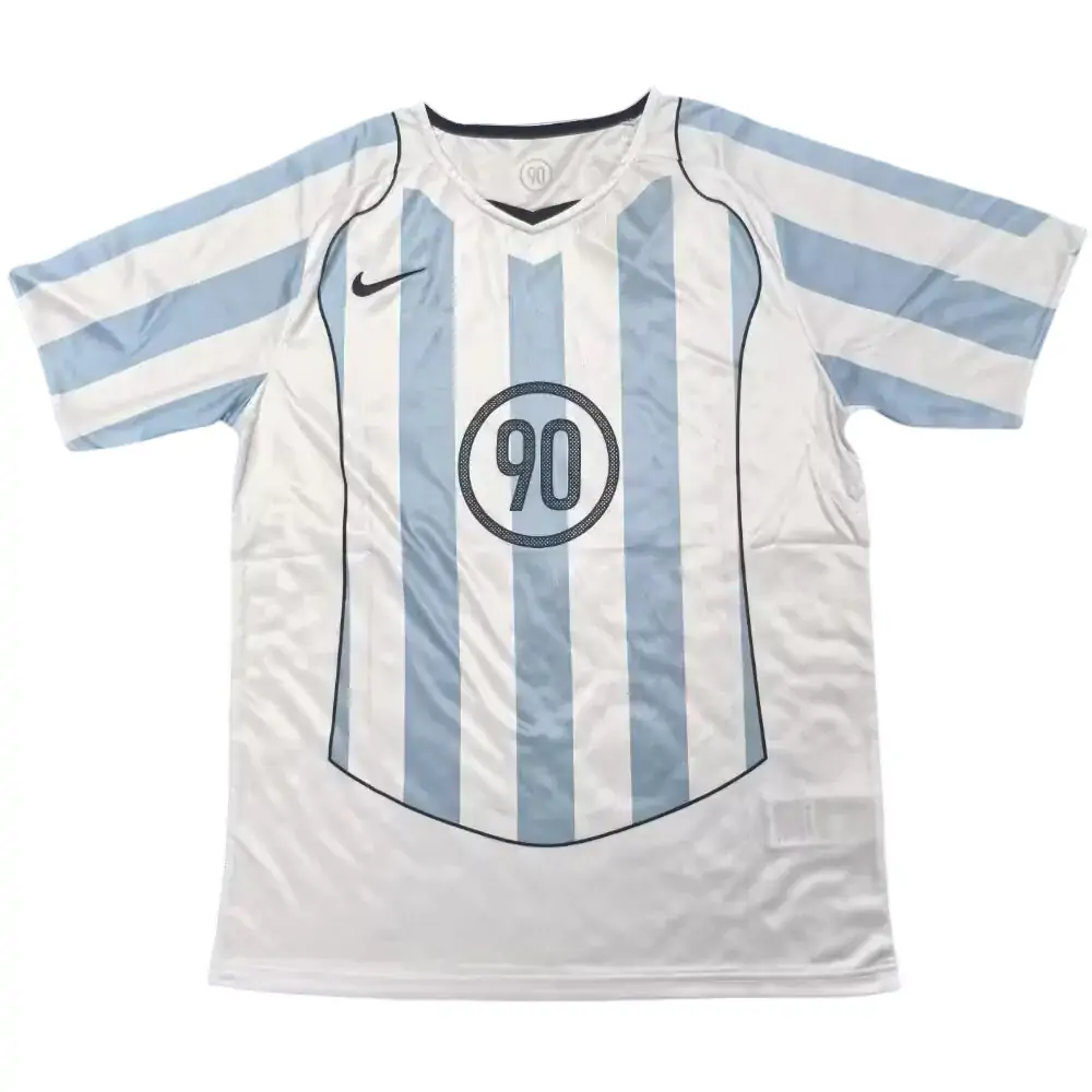 2025-26 Nike 90 White and Blue Jersey - Fan Edition