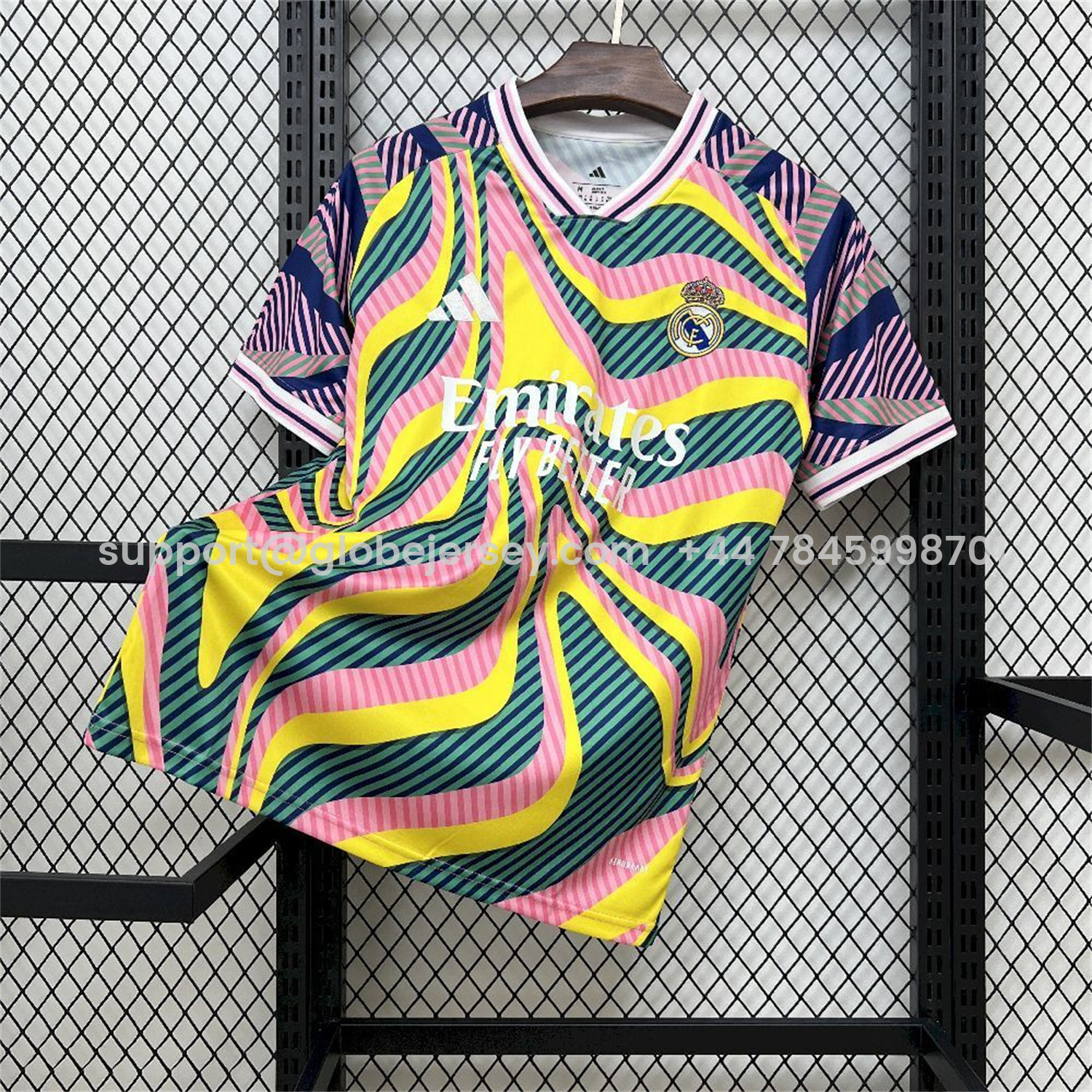 Real Madrid 25-26 Iridescent Colors Pre-Match Training Jersey - Fans Version