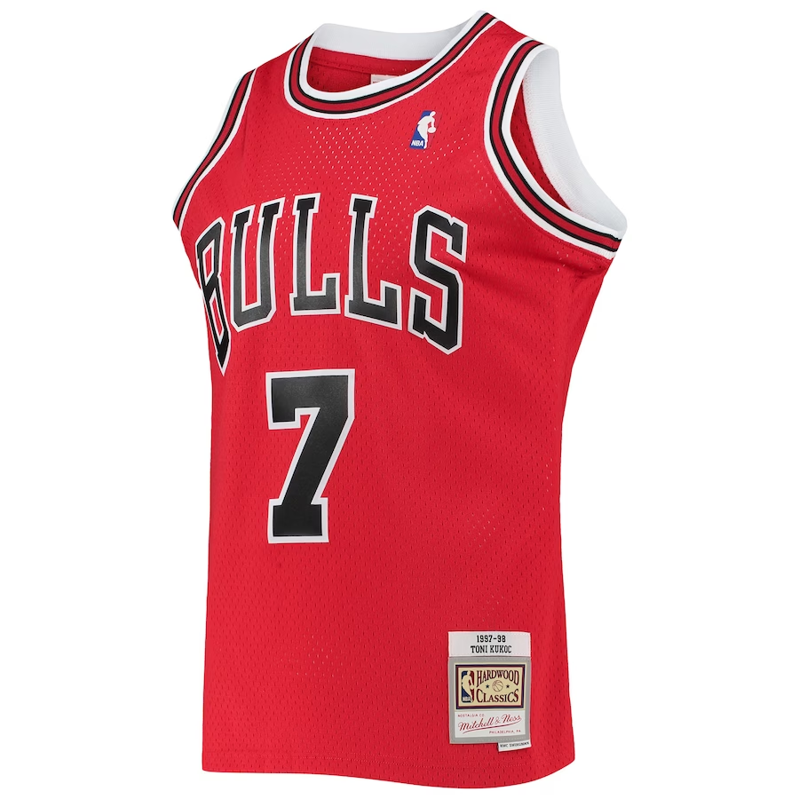 Toni Kukoc Chicago Bulls Mitchell & Ness 1997/98 Hardwood Classics Swingman Jersey - Red