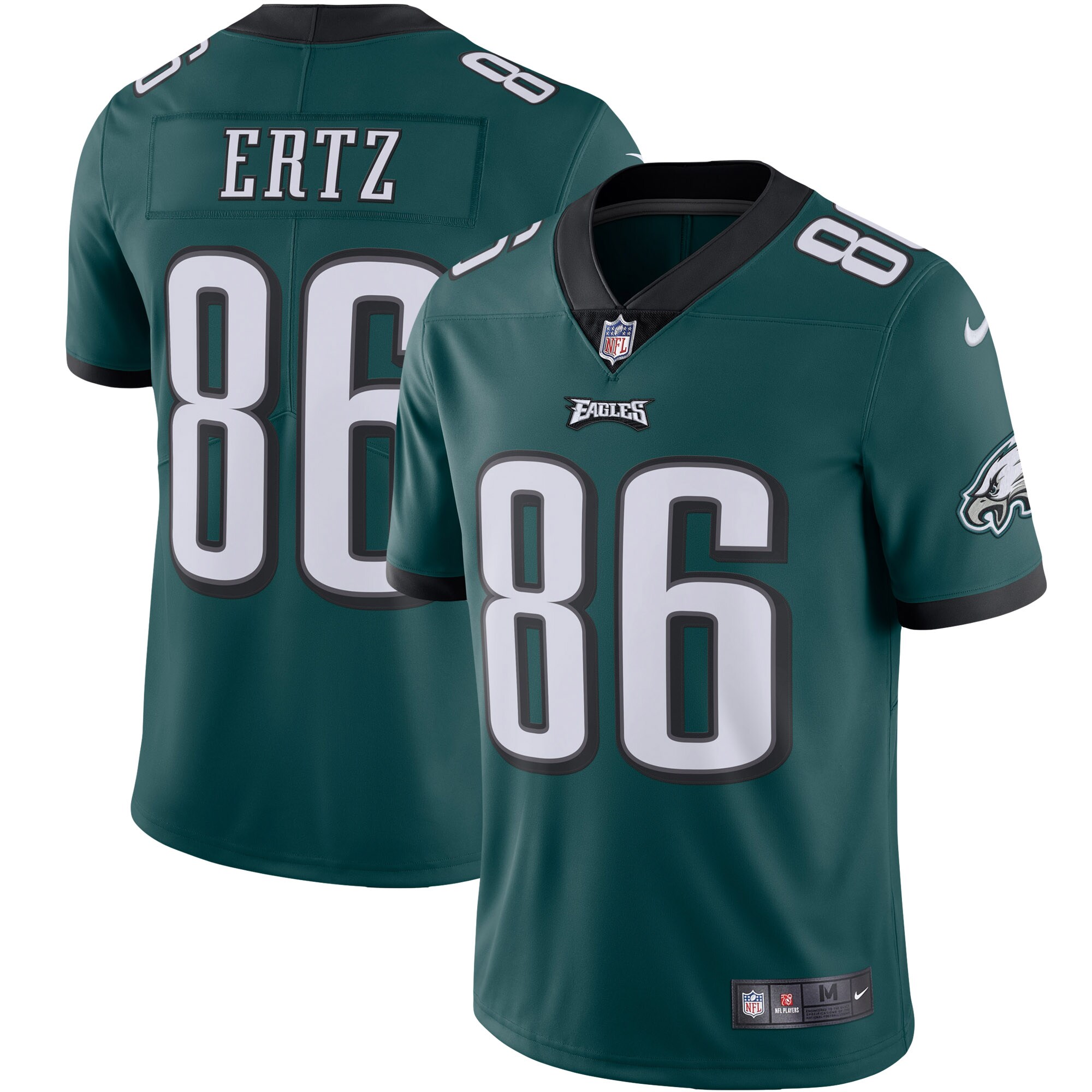 Men's Philadelphia Eagles Zach Ertz Midnight Green Vapor Limited Jersey