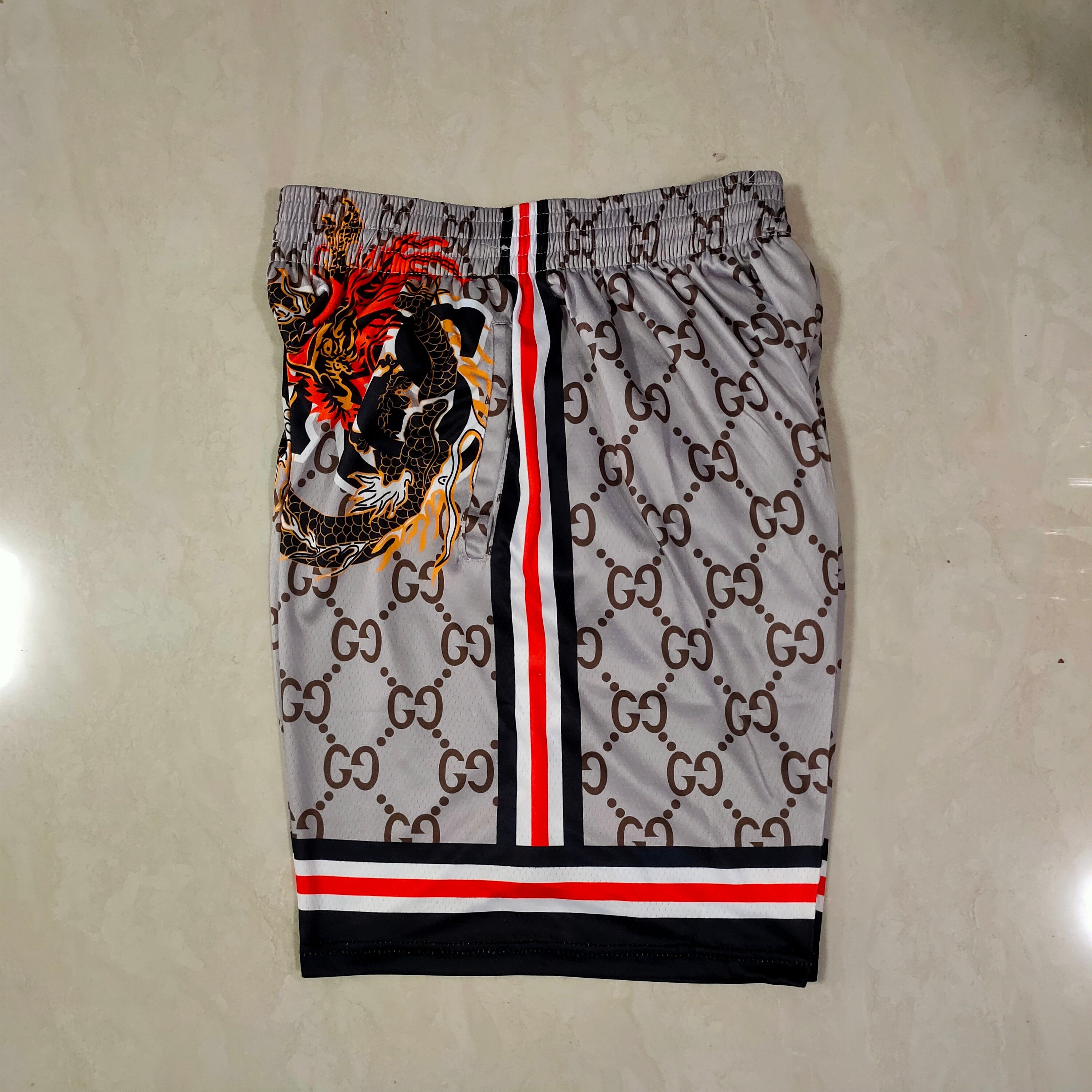 Los Angeles Lakers James mitchell&ness Chinese element Longxingtianxia pocket pants