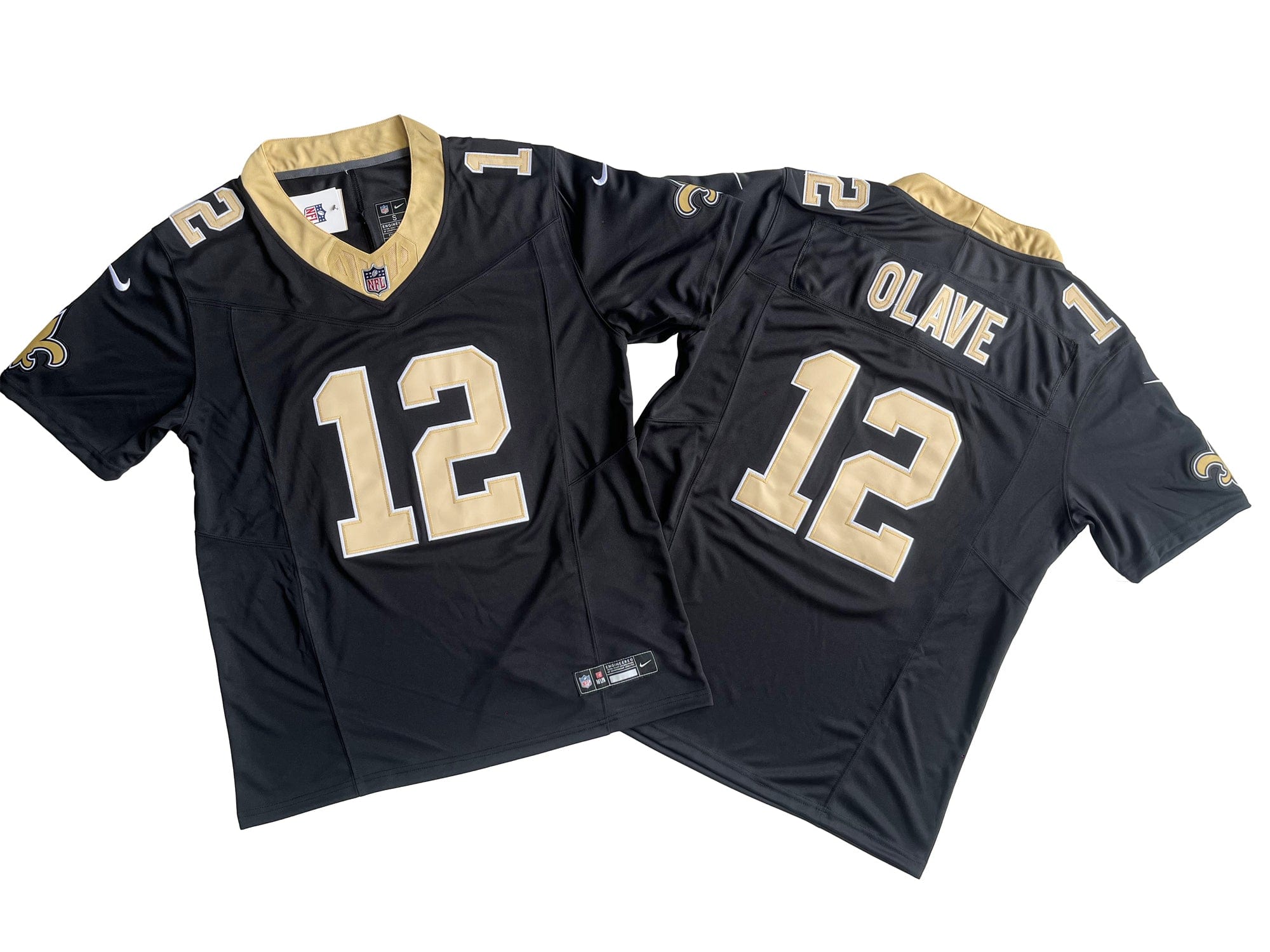 New Orleans Saints 12# Chris Olave Nike Vapor F.U.S.E. Limited Jersey