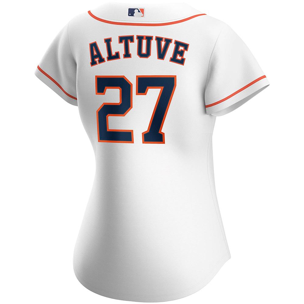 Womens Houston Astros Jose Altuve Cool Base Replica Jersey White