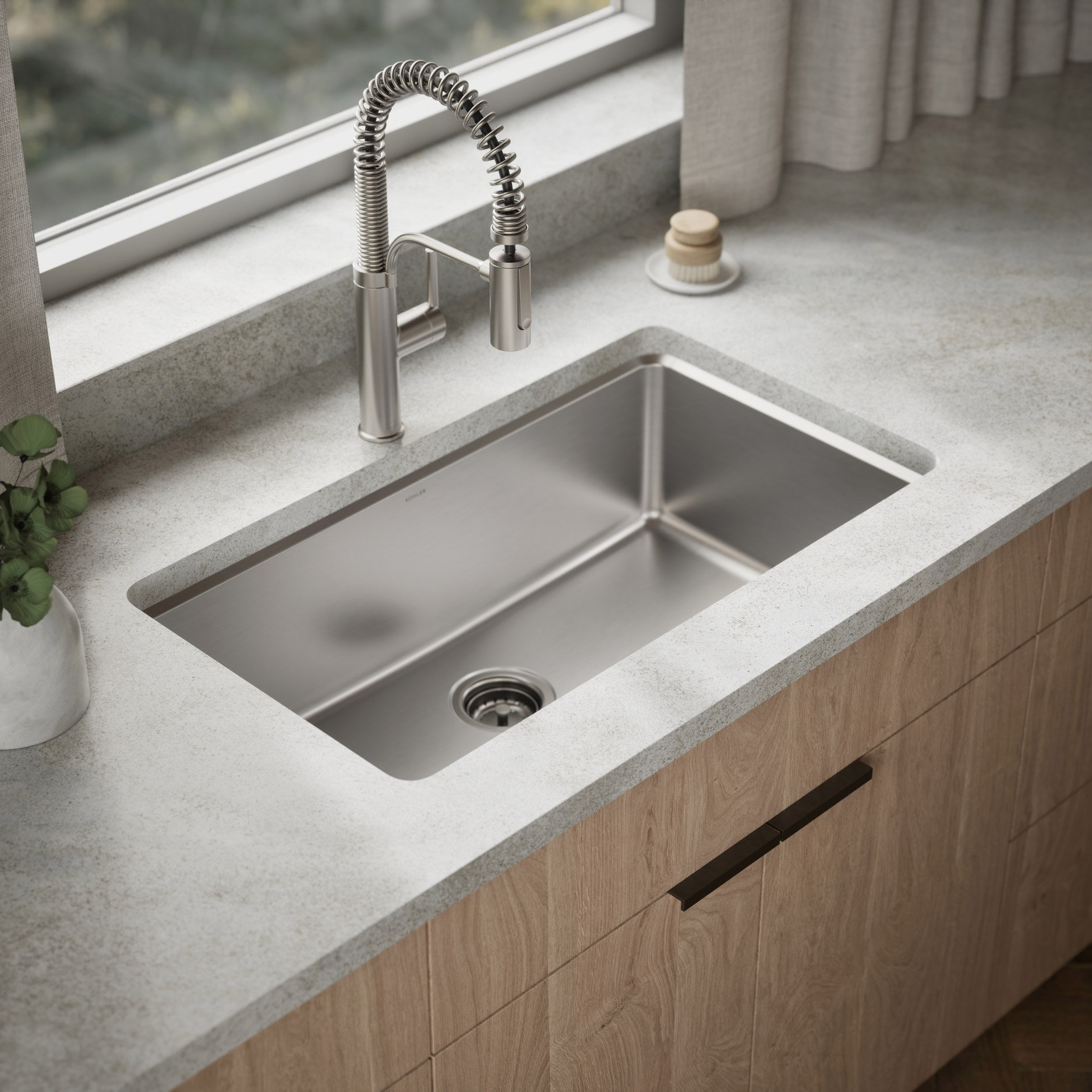 Kohler Provo 33' Dual Mount Single-bowl Workstation Kitchen Sink Kit