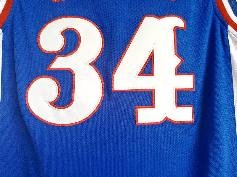 NCAA University of Kansas (kansasi) No. 34 Pierce blue jersey